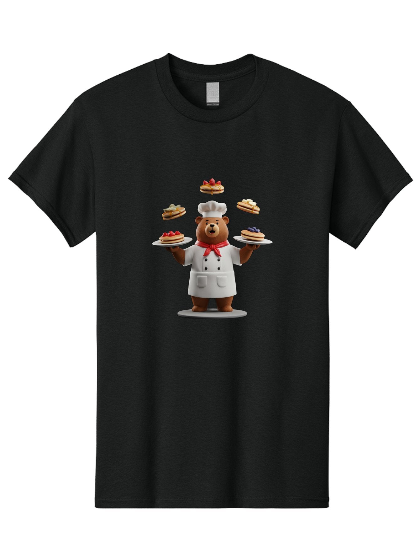 Chef-Bear-1 Men'S Graphic Tee, 100% Cotton, Comfortable Casual Summer Wear, Machine Washable, Vintage Camera, Old Camera, Antique Camera, Black Camera, Classic Photography, Photography Equipment, Nostalgic Device, Film Camera, Camera Art Bak230 4