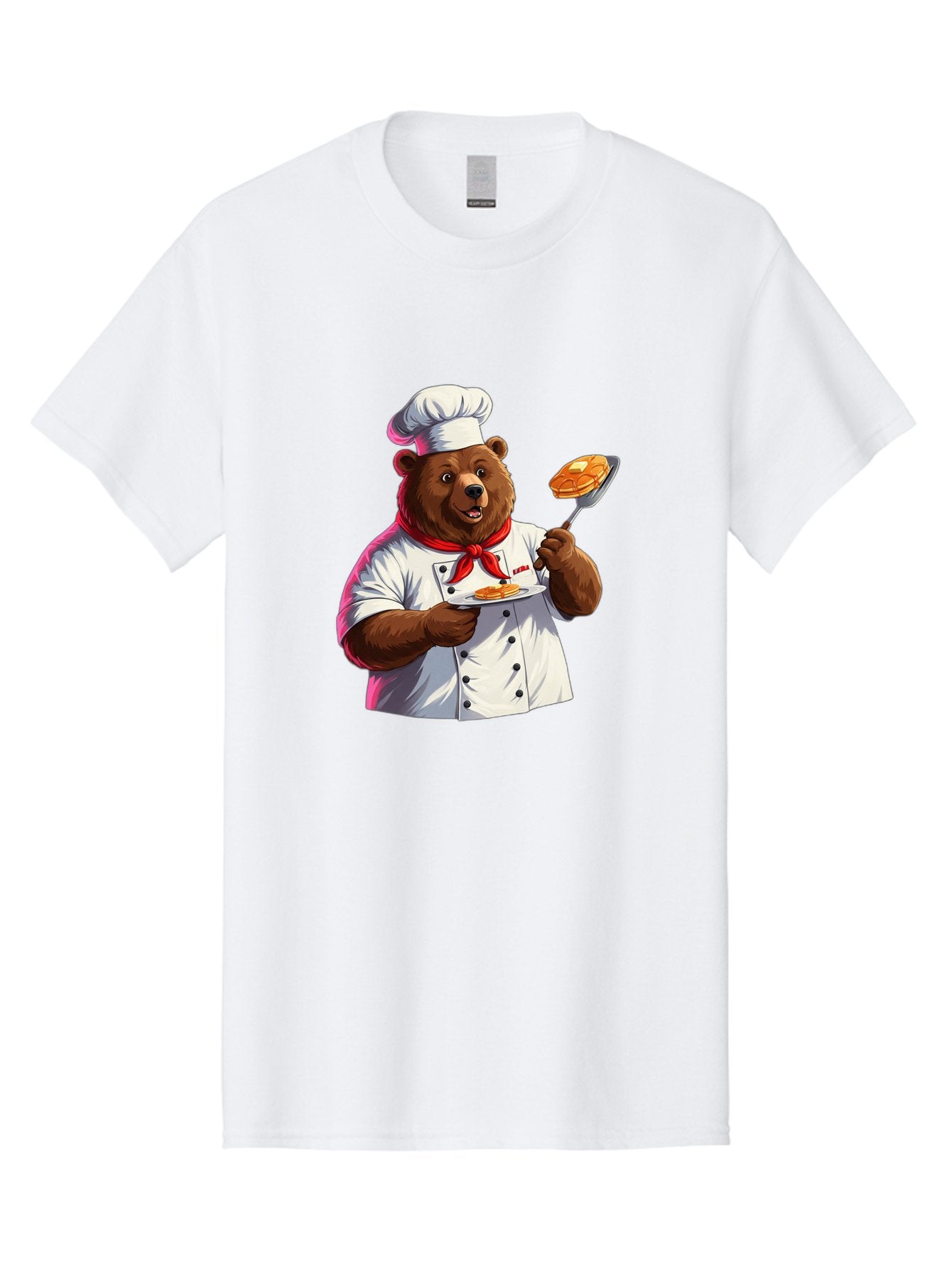 Chef-Bear-5 Men'S Graphic Tee, 100% Cotton, Comfortable Casual Summer Wear, Machine Washable, Vintage Camera, Old Camera, Antique Camera, Black Camera, Classic Photography, Photography Equipment, Nostalgic Device, Film Camera, Camera Art Bak234 3