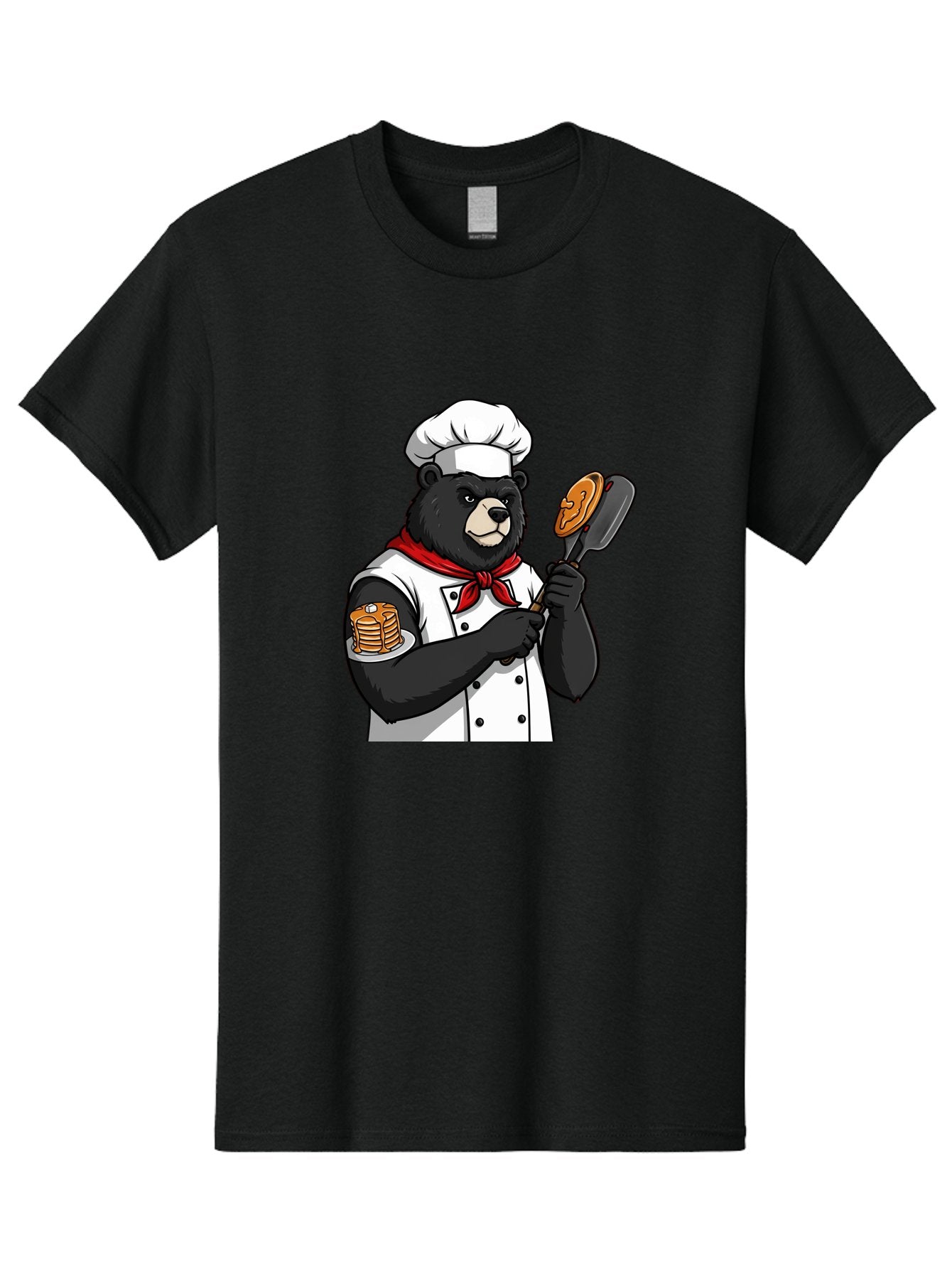 Chef-Bear-8 Men'S Graphic Tee, 100% Cotton, Comfortable Casual Summer Wear, Machine Washable, Vintage Camera, Old Camera, Antique Camera, Black Camera, Classic Photography, Photography Equipment, Nostalgic Device, Film Camera, Camera Art Bak237 3
