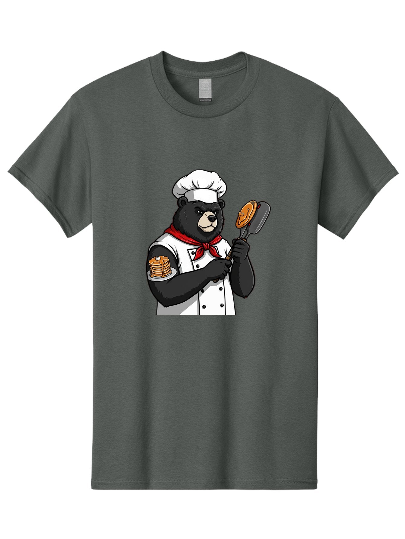 Chef-Bear-8 Men'S Graphic Tee, 100% Cotton, Comfortable Casual Summer Wear, Machine Washable, Vintage Camera, Old Camera, Antique Camera, Black Camera, Classic Photography, Photography Equipment, Nostalgic Device, Film Camera, Camera Art Bak237