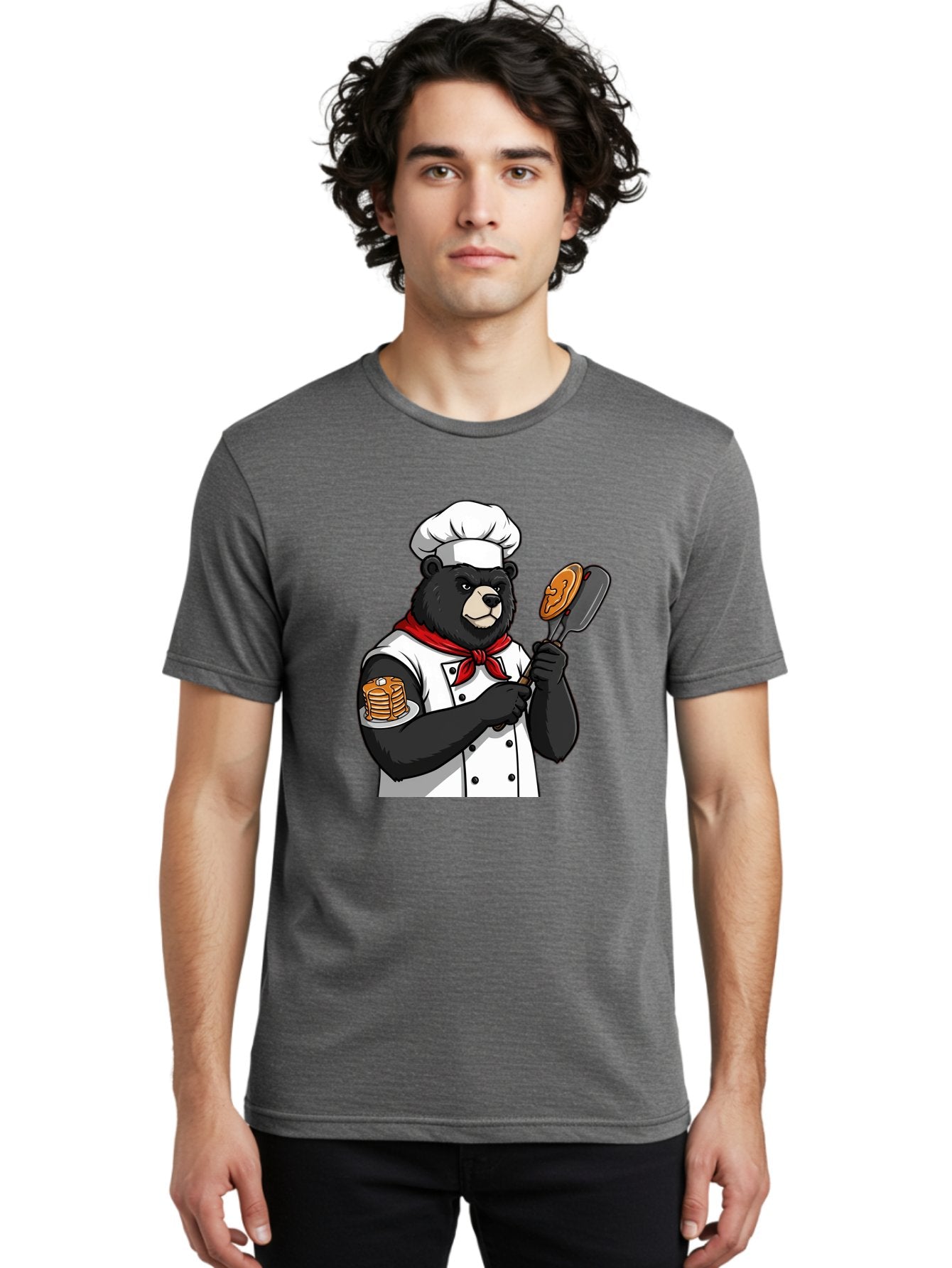 Chef-Bear-8 Men'S Graphic Tee, 100% Cotton, Comfortable Casual Summer Wear, Machine Washable, Vintage Camera, Old Camera, Antique Camera, Black Camera, Classic Photography, Photography Equipment, Nostalgic Device, Film Camera, Camera Art Bak237 30