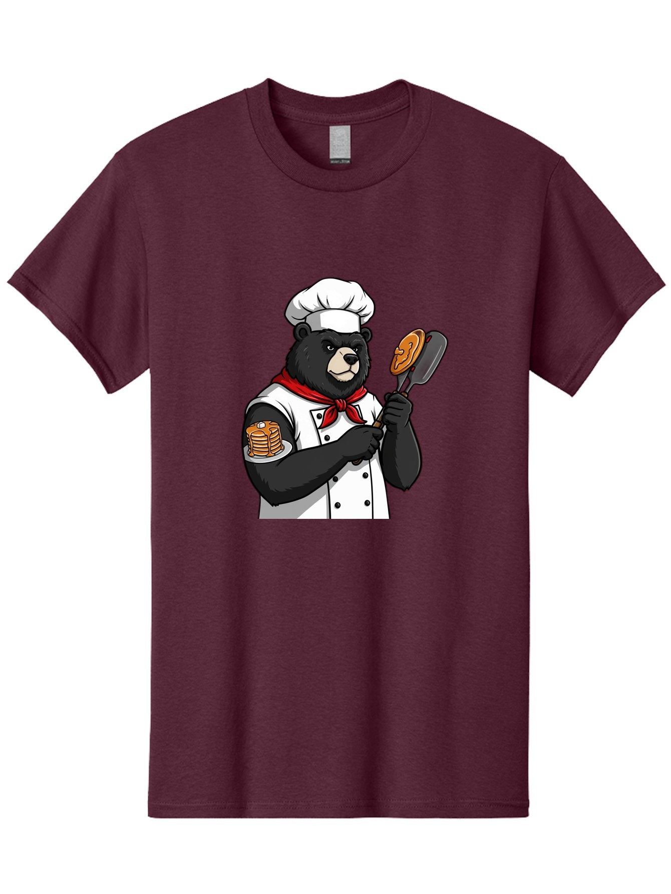 Chef-Bear-8 Men'S Graphic Tee, 100% Cotton, Comfortable Casual Summer Wear, Machine Washable, Vintage Camera, Old Camera, Antique Camera, Black Camera, Classic Photography, Photography Equipment, Nostalgic Device, Film Camera, Camera Art Bak237