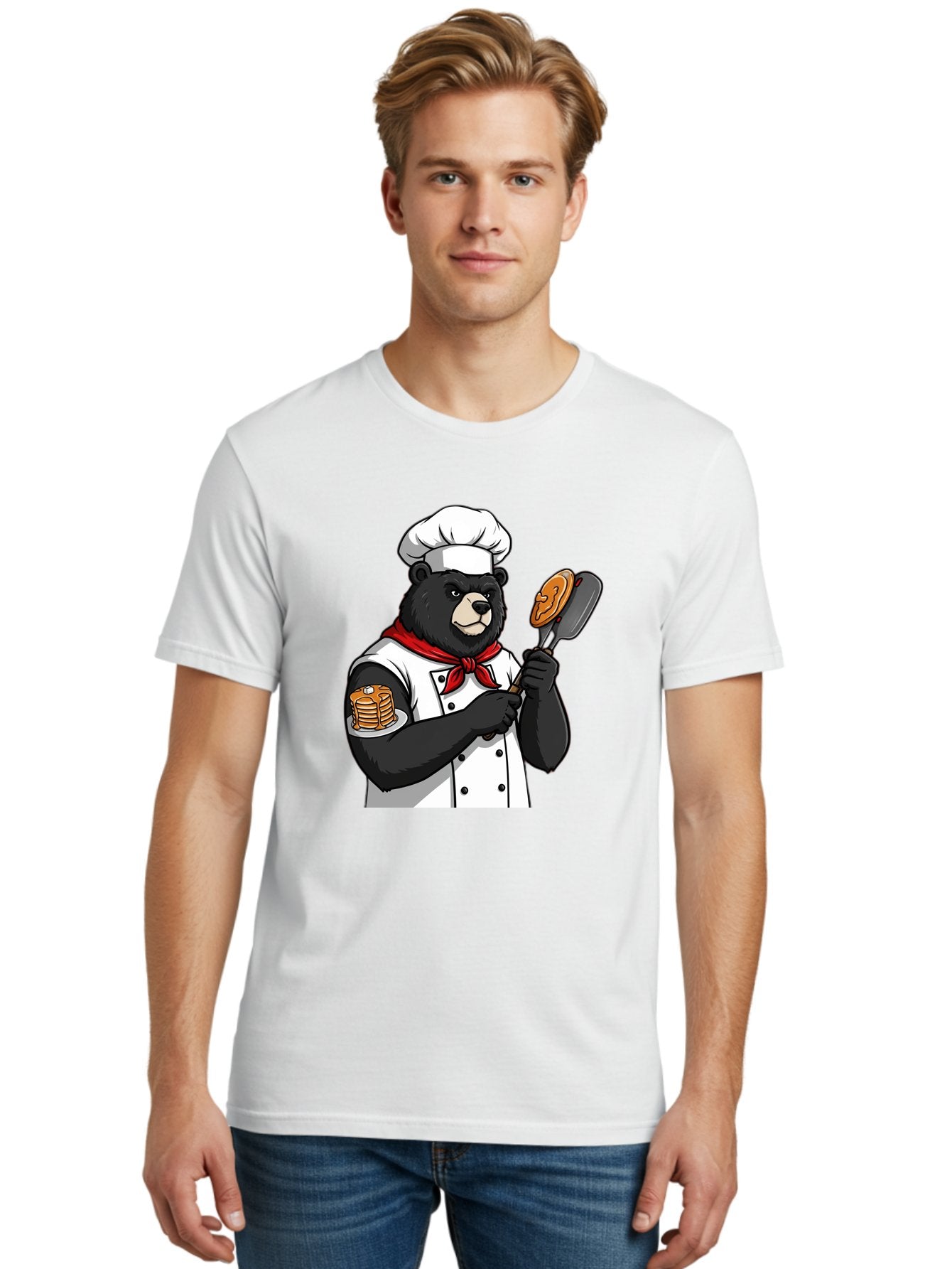 Chef-Bear-8 Men'S Graphic Tee, 100% Cotton, Comfortable Casual Summer Wear, Machine Washable, Vintage Camera, Old Camera, Antique Camera, Black Camera, Classic Photography, Photography Equipment, Nostalgic Device, Film Camera, Camera Art Bak237 29
