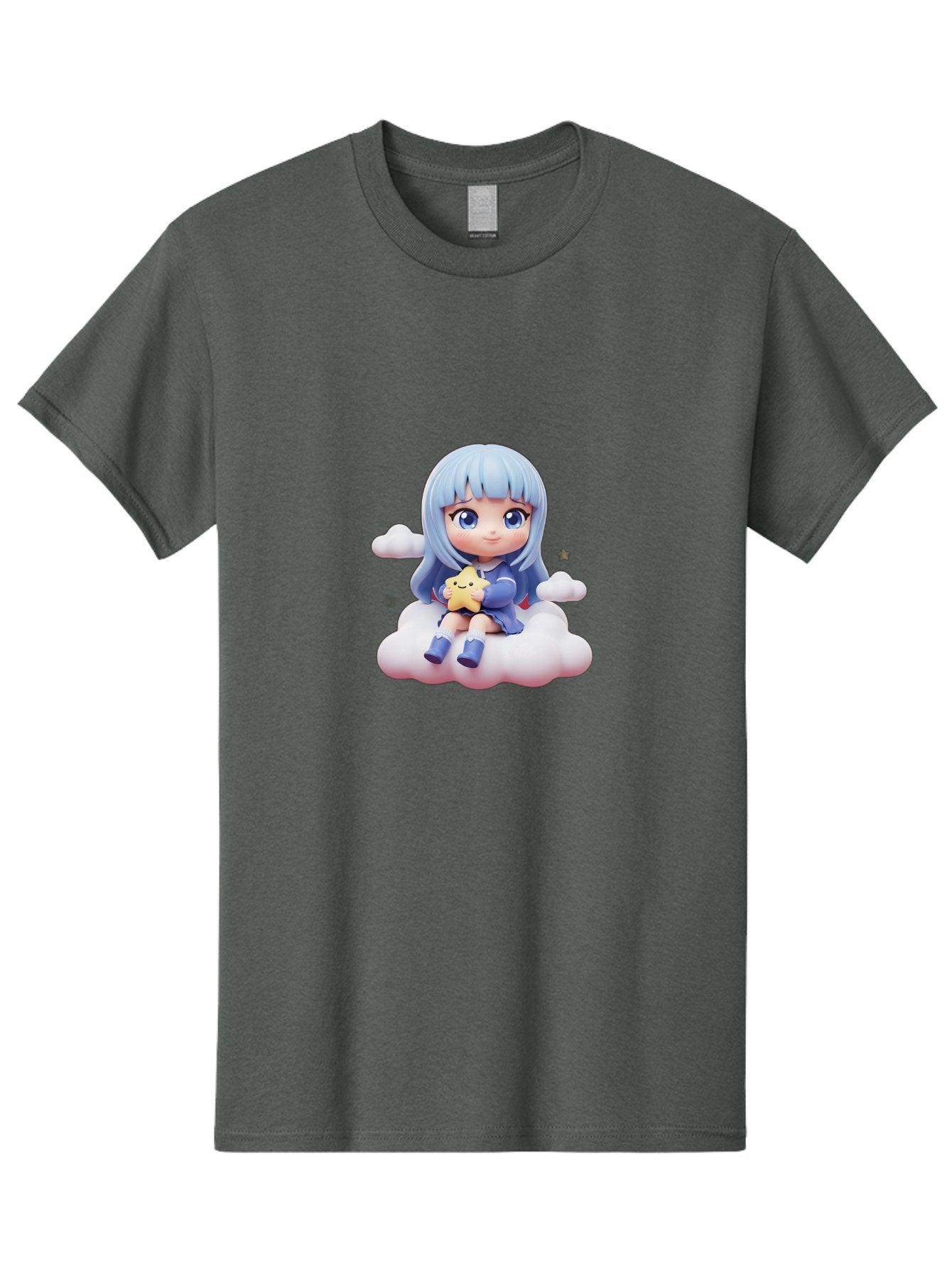 Chibi-Girl-On-Cloud Men'S Graphic Tee, 100% Cotton, Comfortable Casual Summer Wear, Machine Washable, Vintage Camera, Old Camera, Antique Camera, Black Camera, Classic Photography, Photography Equipment, Nostalgic Device, Film Camera, Bak240 6