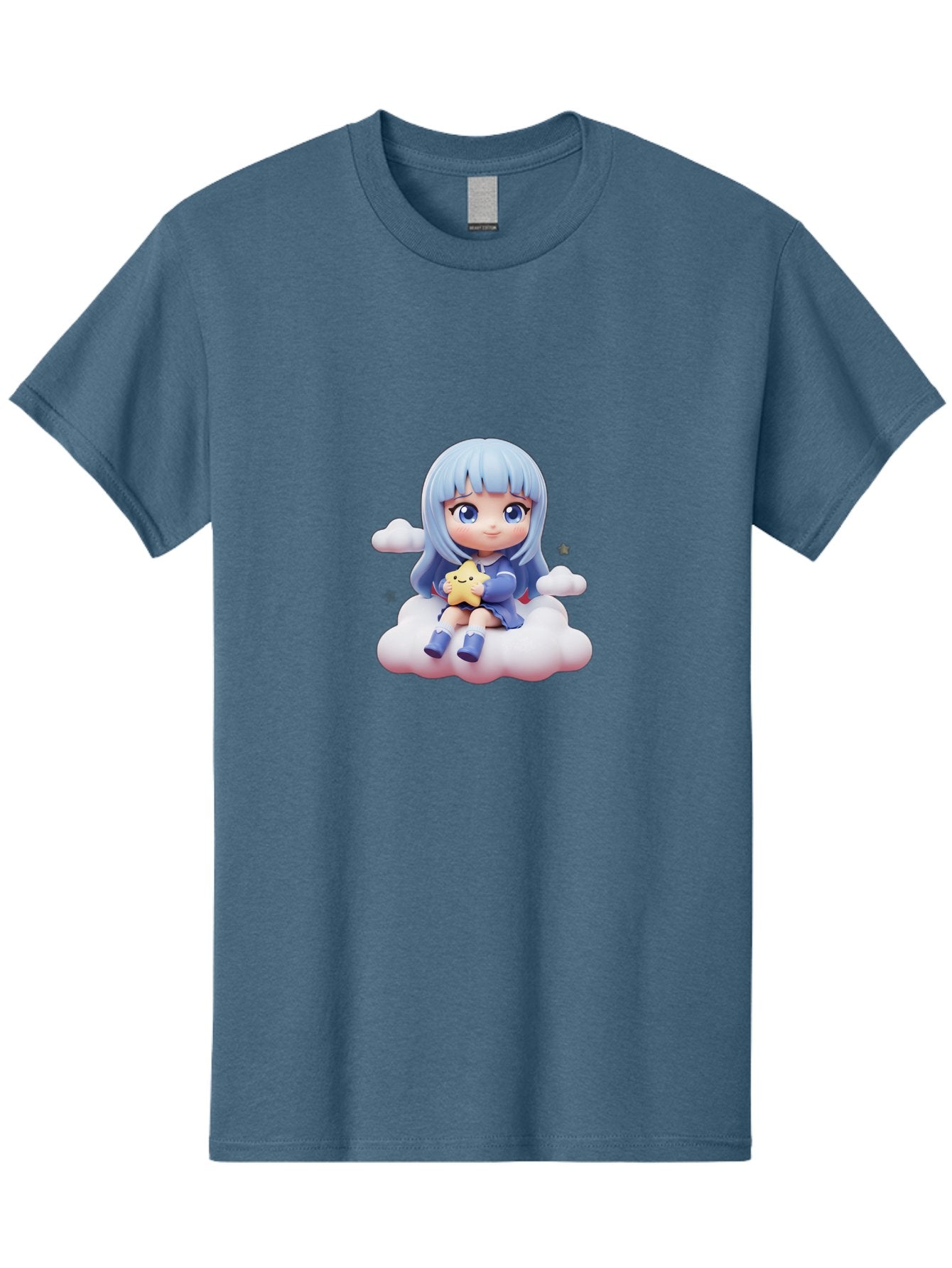 Chibi-Girl-On-Cloud Men'S Graphic Tee, 100% Cotton, Comfortable Casual Summer Wear, Machine Washable, Vintage Camera, Old Camera, Antique Camera, Black Camera, Classic Photography, Photography Equipment, Nostalgic Device, Film Camera, Bak240 8