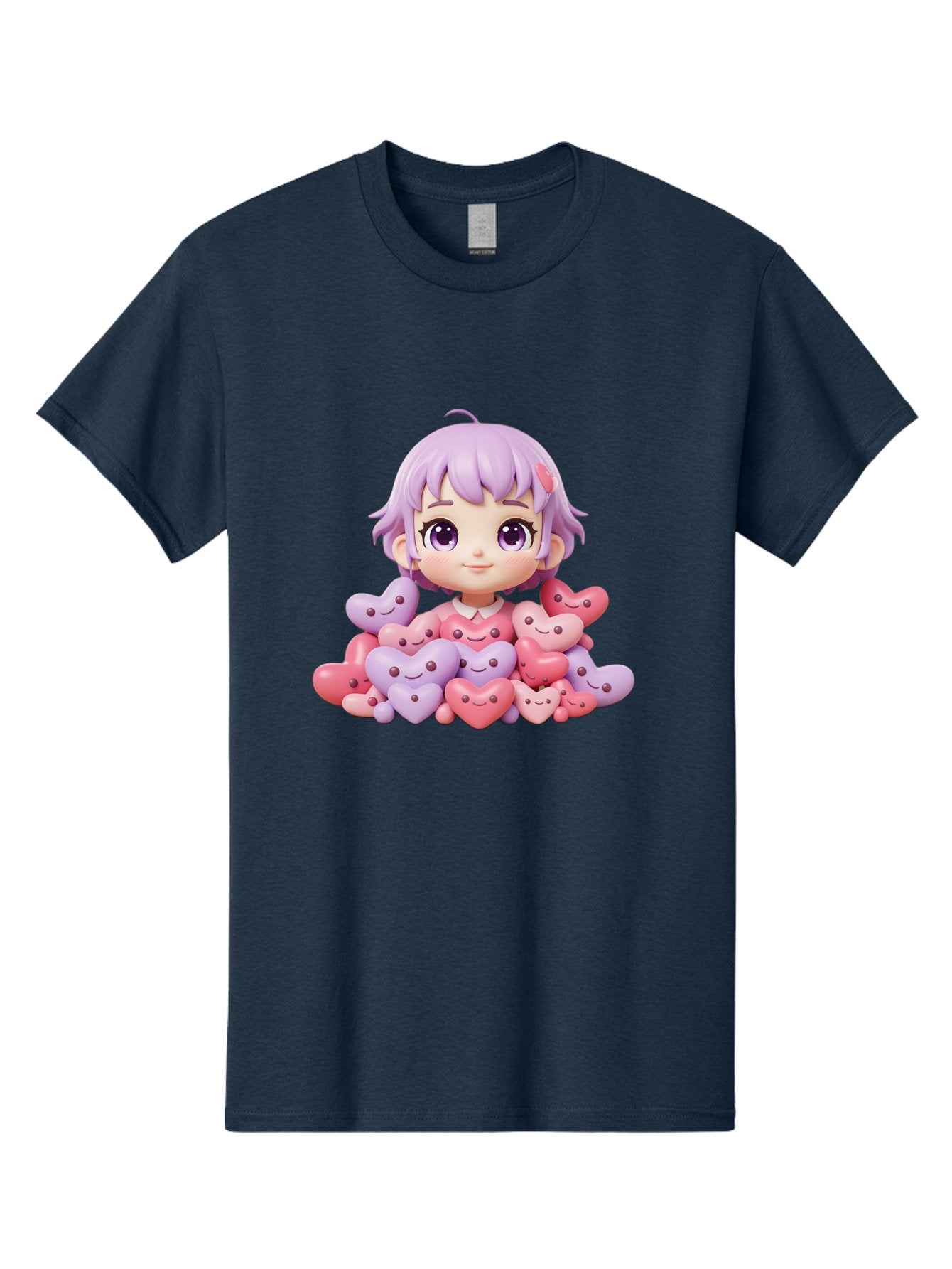 Chibi-Girl-With-Hearts Men'S Graphic Tee, 100% Cotton, Comfortable Casual Summer Wear, Machine Washable, Vintage Camera, Old Camera, Antique Camera, Black Camera, Classic Photography, Photography Equipment, Nostalgic Device, Film Camera, Bak241 7