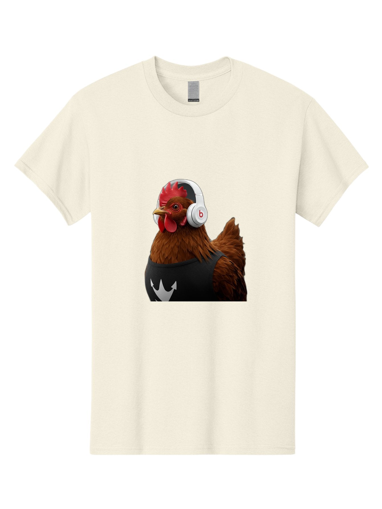 Chicken-With-Beats-Headphones Men'S Graphic Tee, 100% Cotton, Comfortable Casual Summer Wear, Machine Washable, Vintage Camera, Old Camera, Antique Camera, Black Camera, Classic Photography, Photography Equipment, Nostalgic Device, Bak243