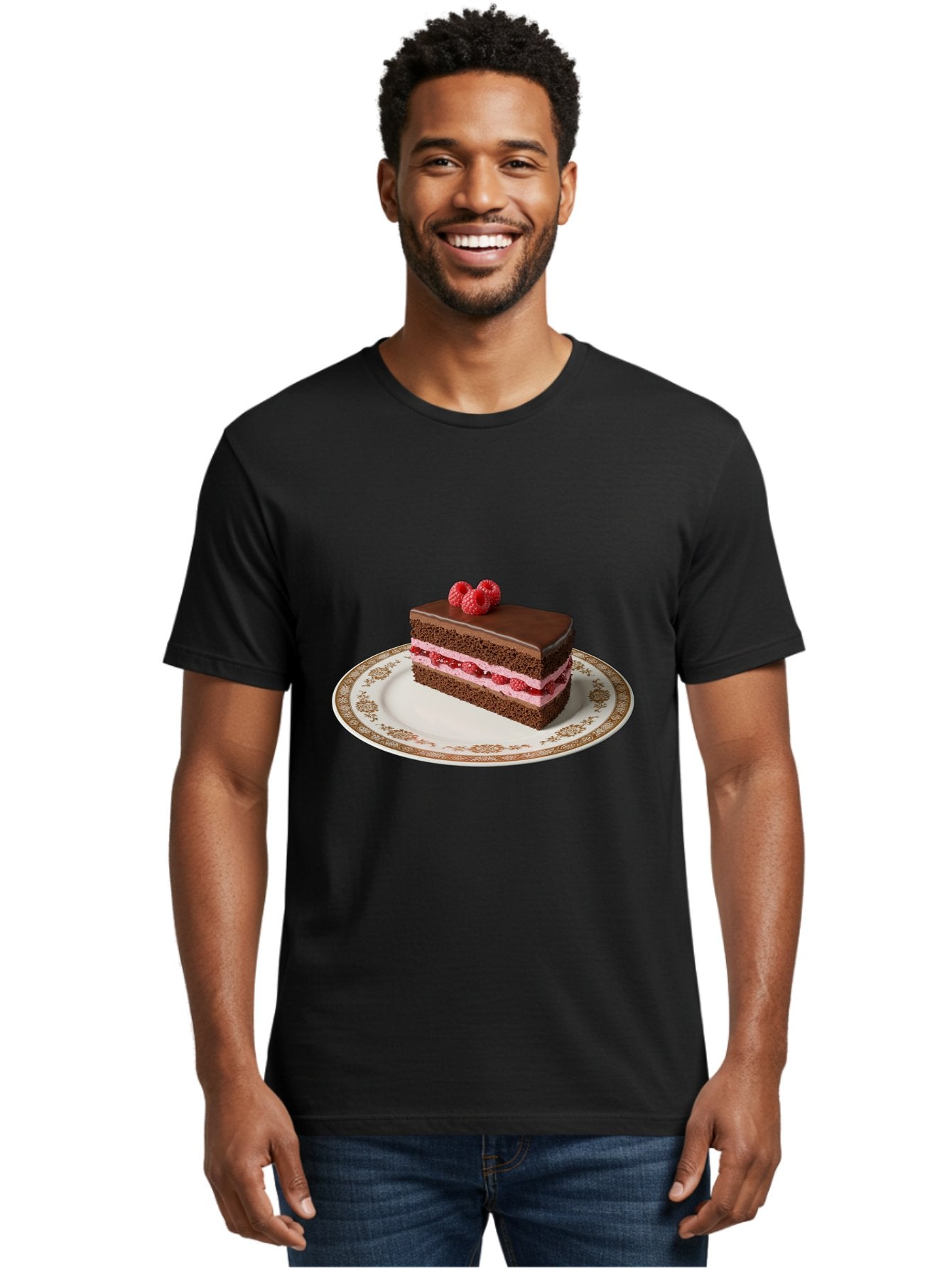 Chocolate-Cake Men'S Graphic Tee, 100% Cotton, Comfortable Casual Summer Wear, Machine Washable, Vintage Camera, Old Camera, Antique Camera, Black Camera, Classic Photography, Photography Equipment, Nostalgic Device, Film Camera, Camera Art Bak253 24