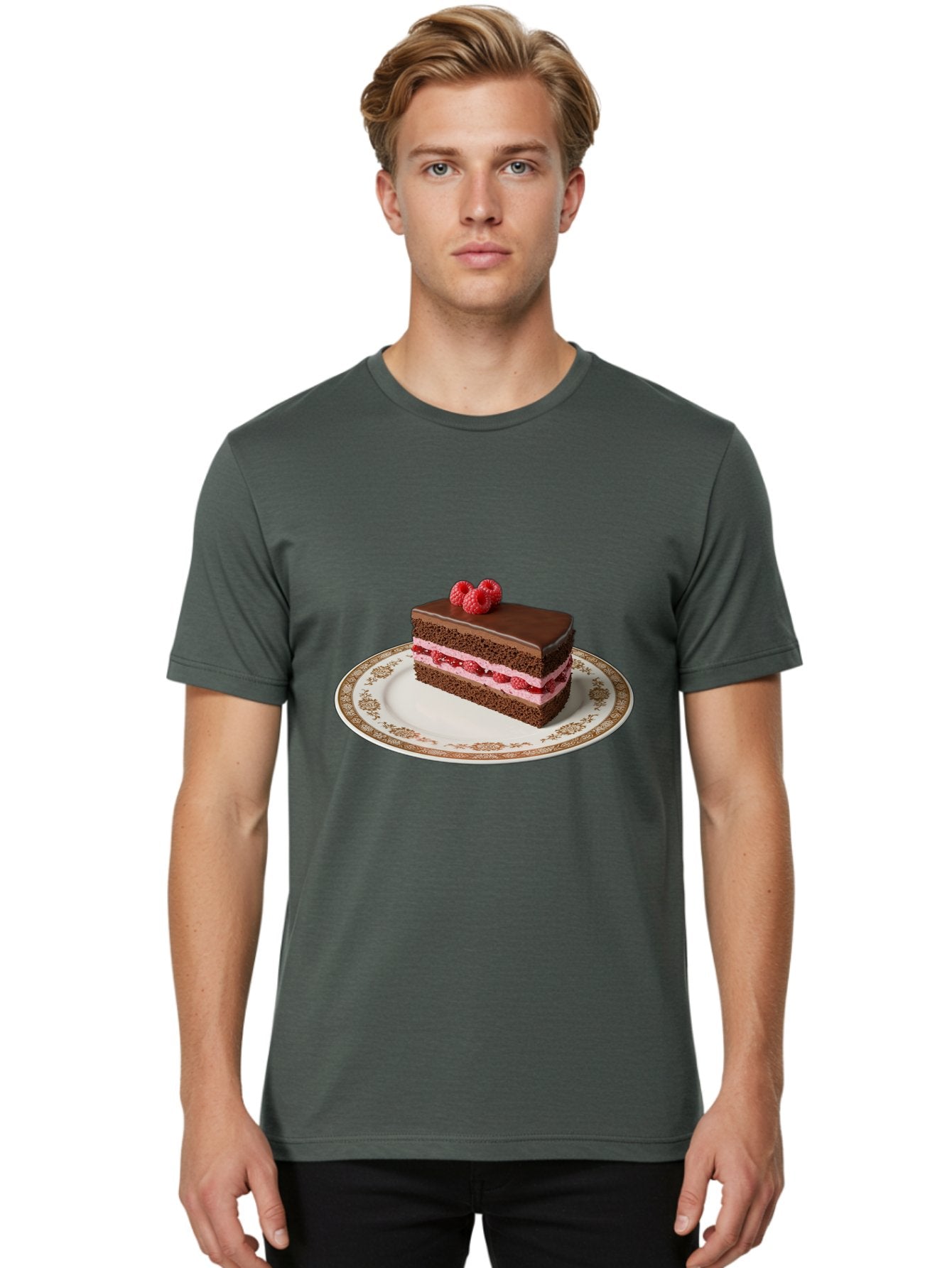 Chocolate-Cake Men'S Graphic Tee, 100% Cotton, Comfortable Casual Summer Wear, Machine Washable, Vintage Camera, Old Camera, Antique Camera, Black Camera, Classic Photography, Photography Equipment, Nostalgic Device, Film Camera, Camera Art Bak253 25