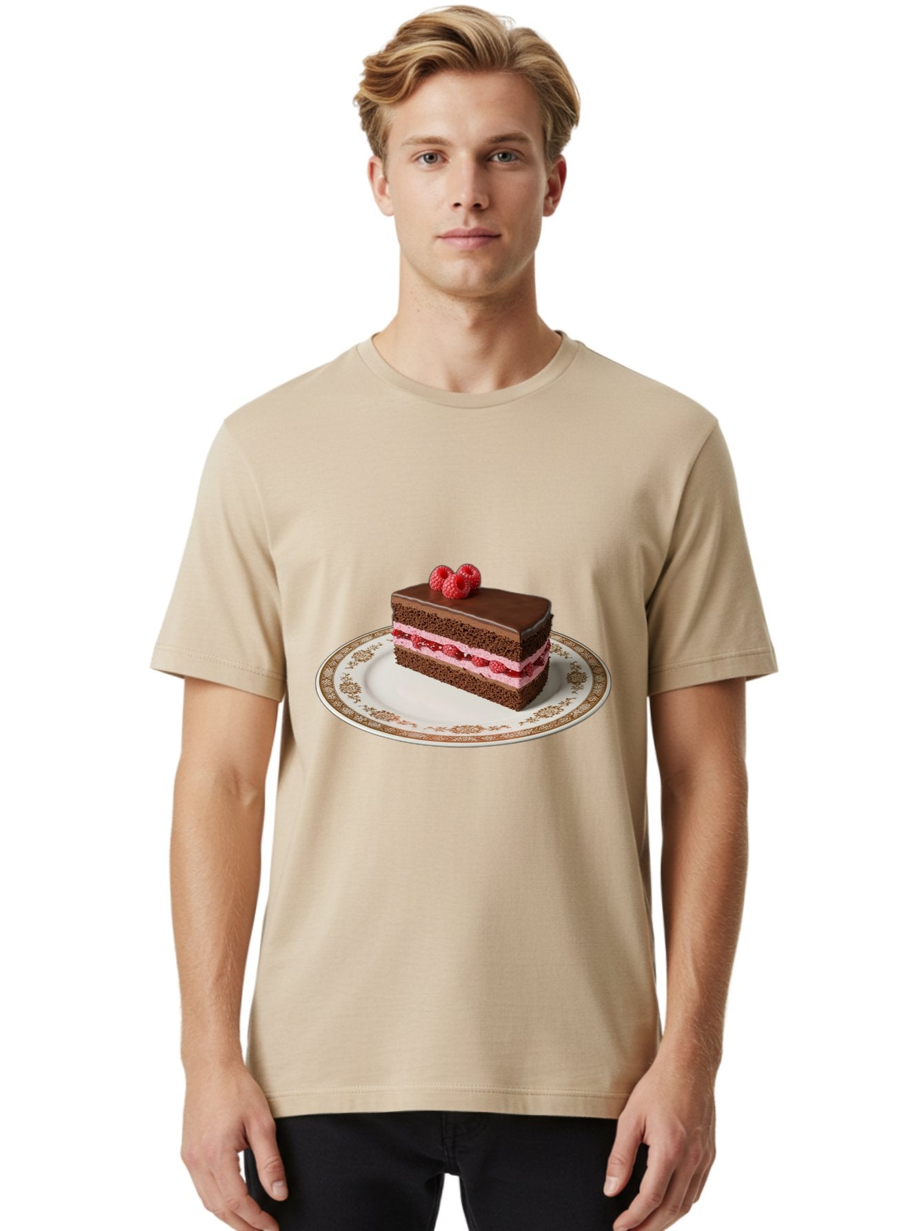 Chocolate-Cake Men'S Graphic Tee, 100% Cotton, Comfortable Casual Summer Wear, Machine Washable, Vintage Camera, Old Camera, Antique Camera, Black Camera, Classic Photography, Photography Equipment, Nostalgic Device, Film Camera, Camera Art Bak253 28