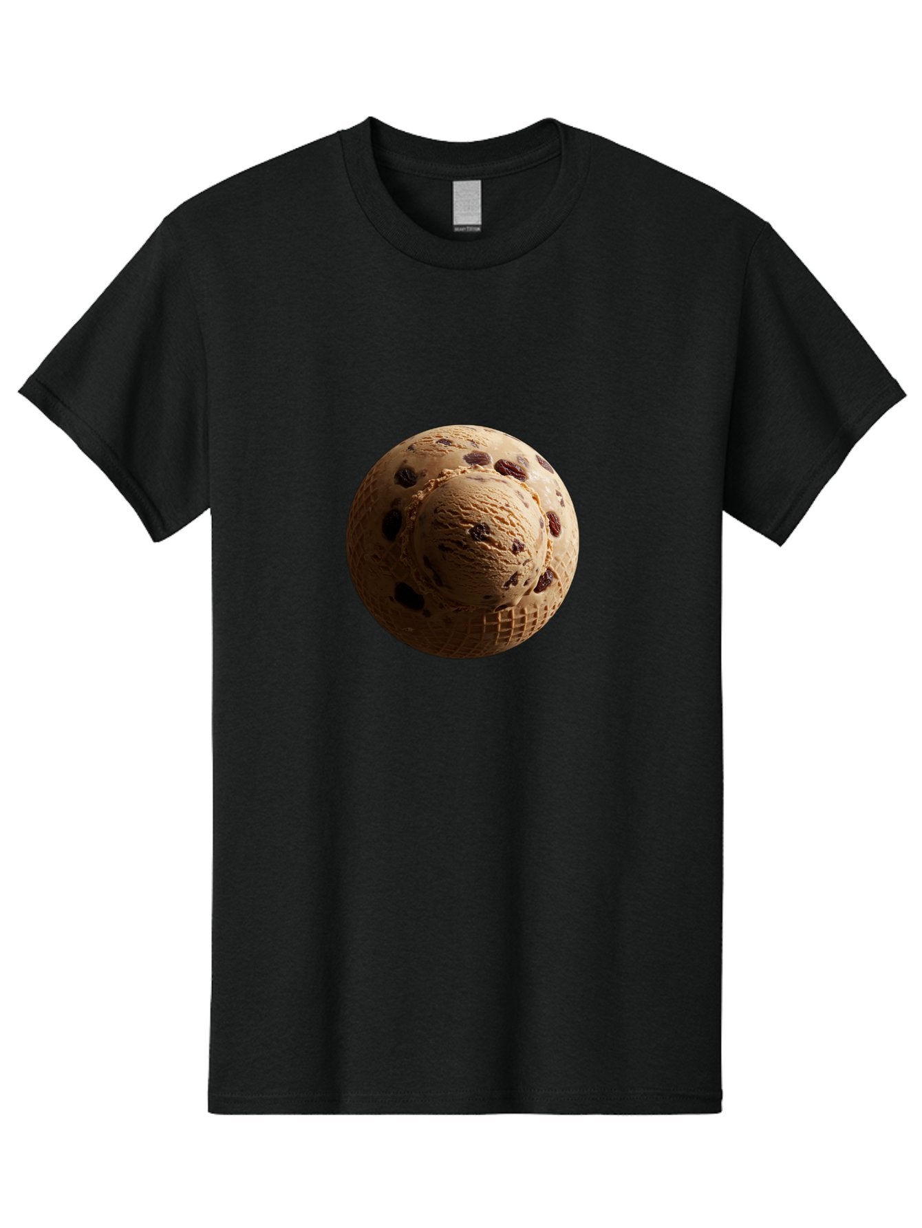 Chocolate-Chip-Ice-Cream-Scoop Men'S Graphic Tee, 100% Cotton, Comfortable Casual Summer Wear, Machine Washable, Vintage Camera, Old Camera, Antique Camera, Black Camera, Classic Photography, Photography Equipment, Nostalgic Device, Bak254 3
