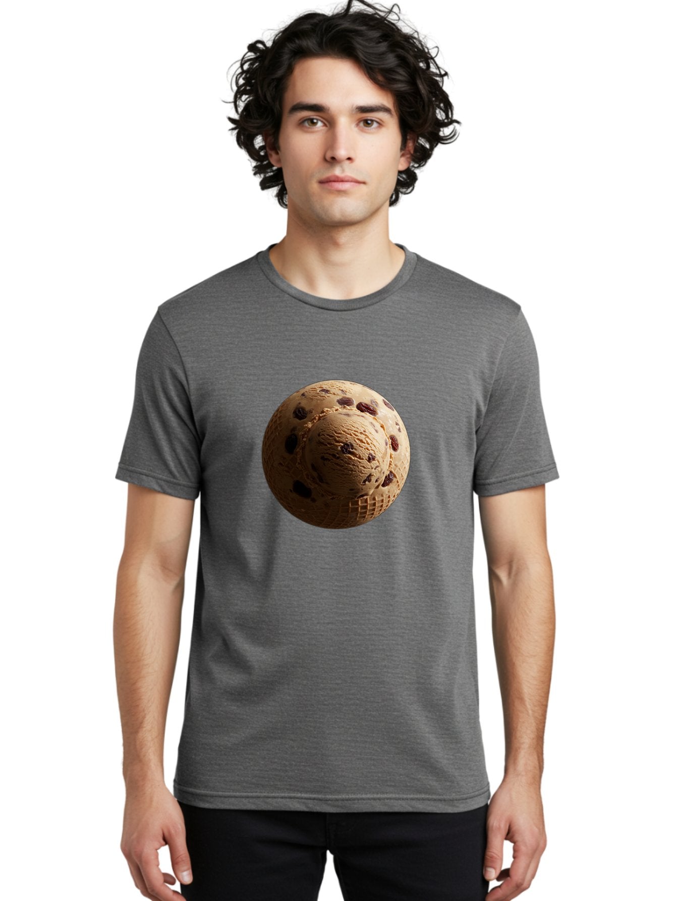 Chocolate-Chip-Ice-Cream-Scoop Men'S Graphic Tee, 100% Cotton, Comfortable Casual Summer Wear, Machine Washable, Vintage Camera, Old Camera, Antique Camera, Black Camera, Classic Photography, Photography Equipment, Nostalgic Device, Bak254 18