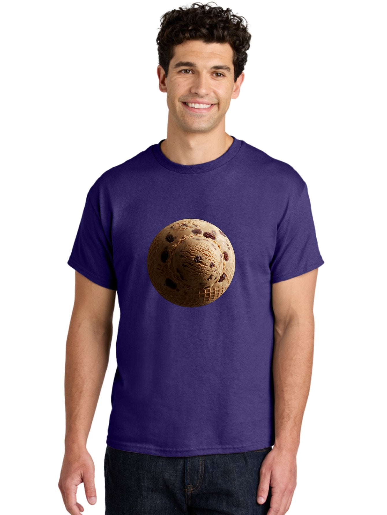 Chocolate-Chip-Ice-Cream-Scoop Men'S Graphic Tee, 100% Cotton, Comfortable Casual Summer Wear, Machine Washable, Vintage Camera, Old Camera, Antique Camera, Black Camera, Classic Photography, Photography Equipment, Nostalgic Device, Bak254 21