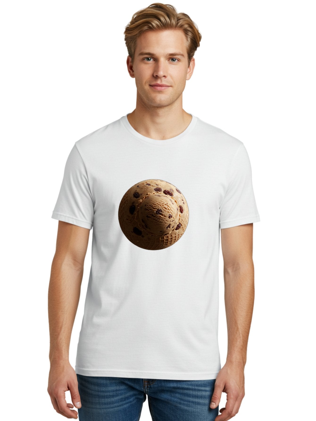 Chocolate-Chip-Ice-Cream-Scoop Men'S Graphic Tee, 100% Cotton, Comfortable Casual Summer Wear, Machine Washable, Vintage Camera, Old Camera, Antique Camera, Black Camera, Classic Photography, Photography Equipment, Nostalgic Device, Bak254 26