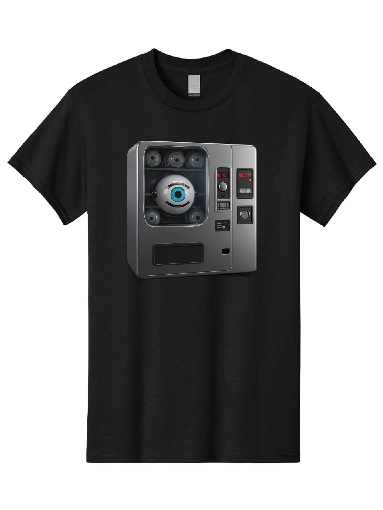 Claptrap Men'S Graphic Tee, 100% Cotton, Comfortable Casual Summer Wear, Machine Washable, Vintage Camera, Old Camera, Antique Camera, Black Camera, Classic Photography, Photography Equipment, Nostalgic Device, Film Camera, Camera Art Bak261 8