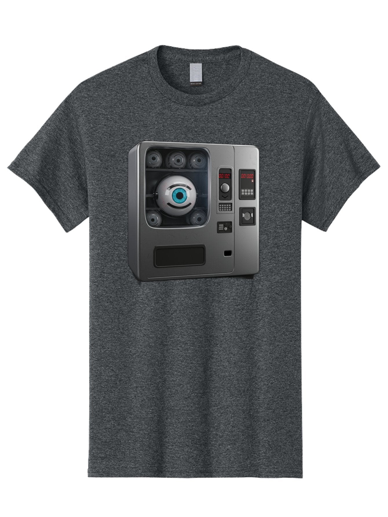 Claptrap Men'S Graphic Tee, 100% Cotton, Comfortable Casual Summer Wear, Machine Washable, Vintage Camera, Old Camera, Antique Camera, Black Camera, Classic Photography, Photography Equipment, Nostalgic Device, Film Camera, Camera Art Bak261 14