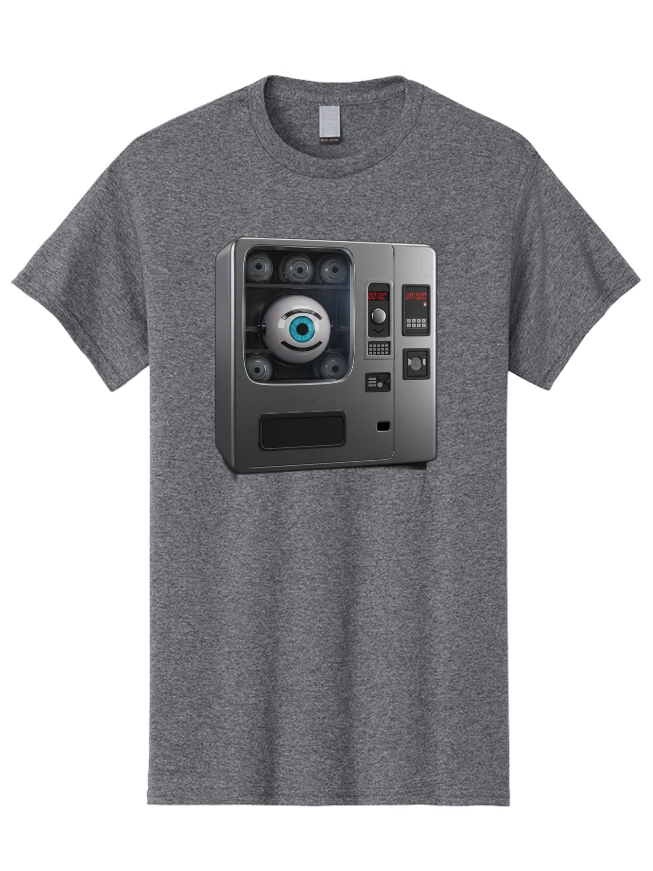 Claptrap Men'S Graphic Tee, 100% Cotton, Comfortable Casual Summer Wear, Machine Washable, Vintage Camera, Old Camera, Antique Camera, Black Camera, Classic Photography, Photography Equipment, Nostalgic Device, Film Camera, Camera Art Bak261 5