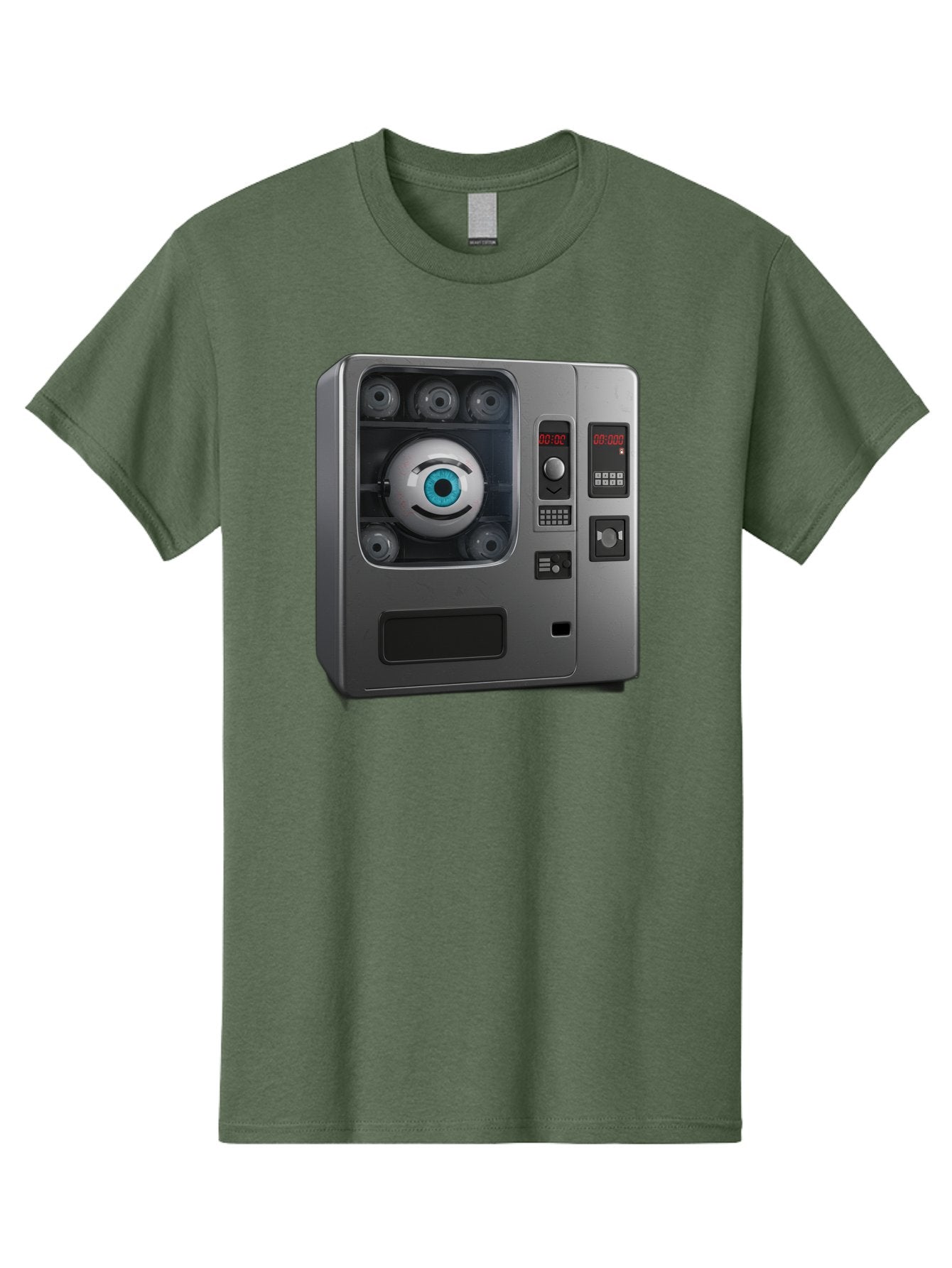 Claptrap Men'S Graphic Tee, 100% Cotton, Comfortable Casual Summer Wear, Machine Washable, Vintage Camera, Old Camera, Antique Camera, Black Camera, Classic Photography, Photography Equipment, Nostalgic Device, Film Camera, Camera Art Bak261