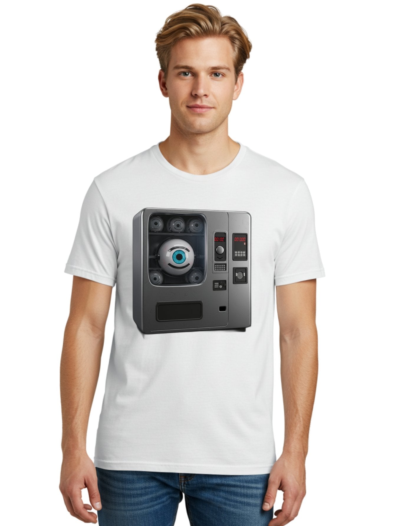 Claptrap Men'S Graphic Tee, 100% Cotton, Comfortable Casual Summer Wear, Machine Washable, Vintage Camera, Old Camera, Antique Camera, Black Camera, Classic Photography, Photography Equipment, Nostalgic Device, Film Camera, Camera Art Bak261 27