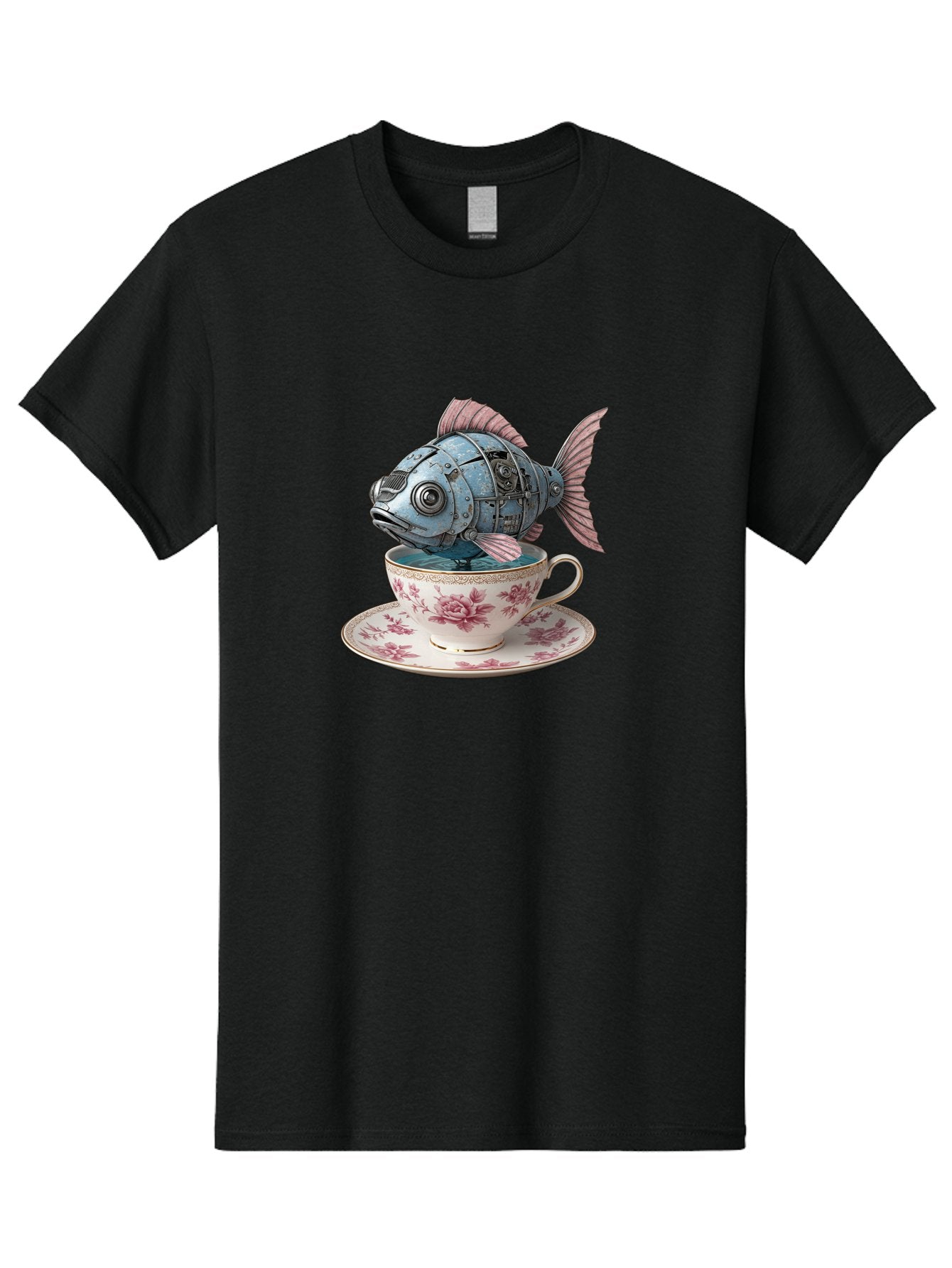 Clockwork-Fish Men'S Graphic Tee, 100% Cotton, Comfortable Casual Summer Wear, Machine Washable, Vintage Camera, Old Camera, Antique Camera, Black Camera, Classic Photography, Photography Equipment, Nostalgic Device, Film Camera, Camera Art Bak263 6