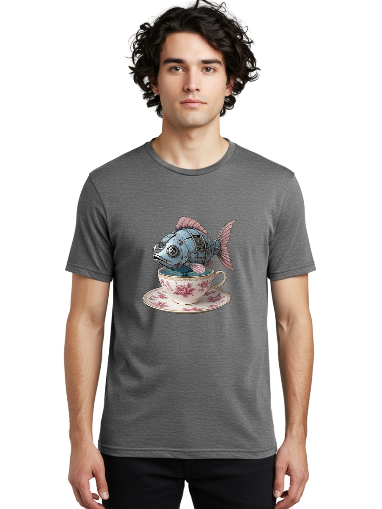 Clockwork-Fish Men'S Graphic Tee, 100% Cotton, Comfortable Casual Summer Wear, Machine Washable, Vintage Camera, Old Camera, Antique Camera, Black Camera, Classic Photography, Photography Equipment, Nostalgic Device, Film Camera, Camera Art Bak263 30