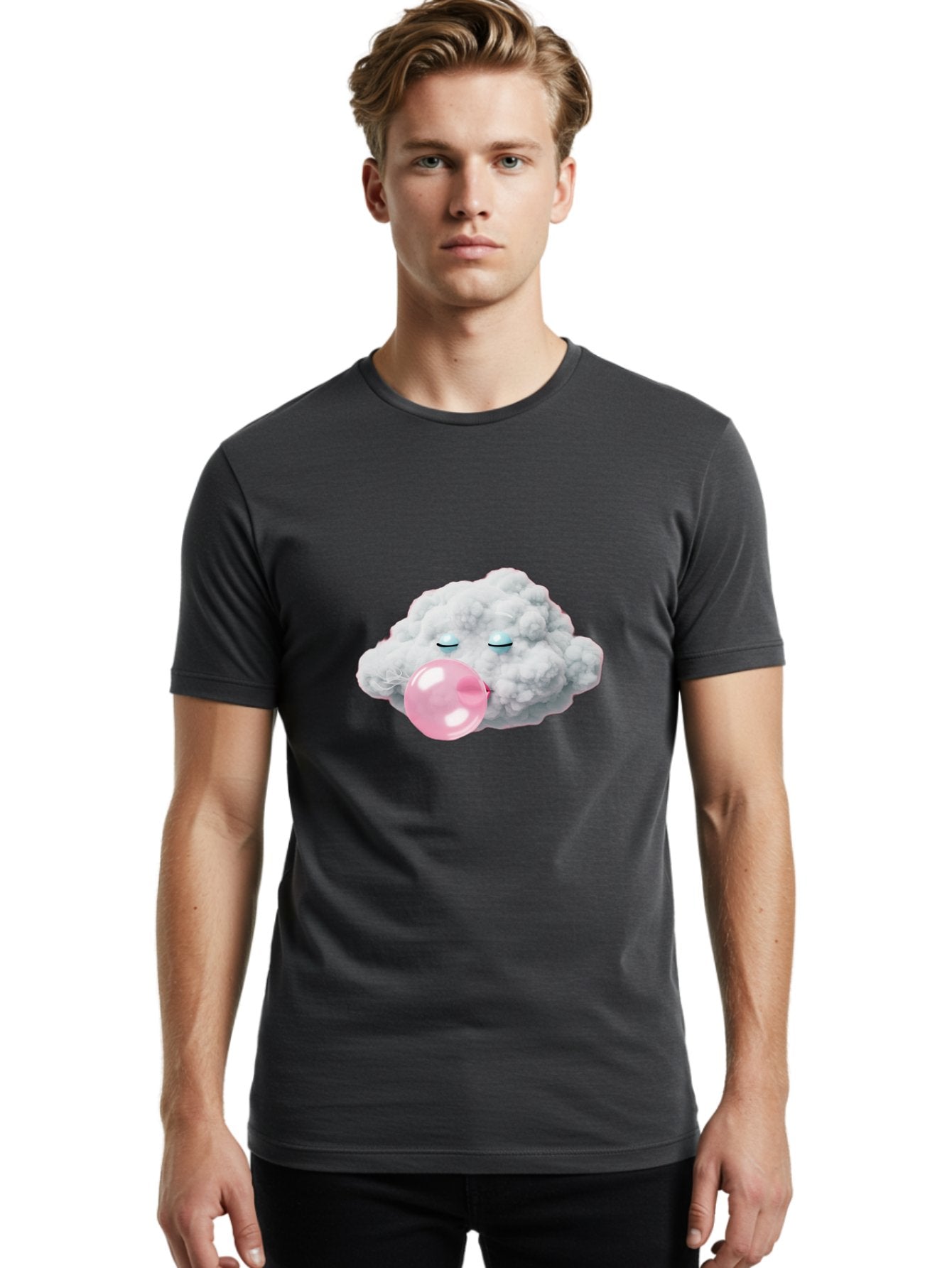 Cloud-Blowing-Bubble Men'S Graphic Tee, 100% Cotton, Comfortable Casual Summer Wear, Machine Washable, Vintage Camera, Old Camera, Antique Camera, Black Camera, Classic Photography, Photography Equipment, Nostalgic Device, Film Camera, Bak265 22
