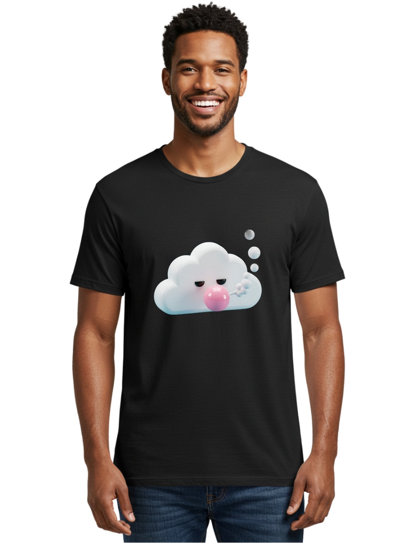 Cloud-Blowing-Bubbles Men'S Graphic Tee, 100% Cotton, Comfortable Casual Summer Wear, Machine Washable, Vintage Camera, Old Camera, Antique Camera, Black Camera, Classic Photography, Photography Equipment, Nostalgic Device, Film Camera, Bak266 23