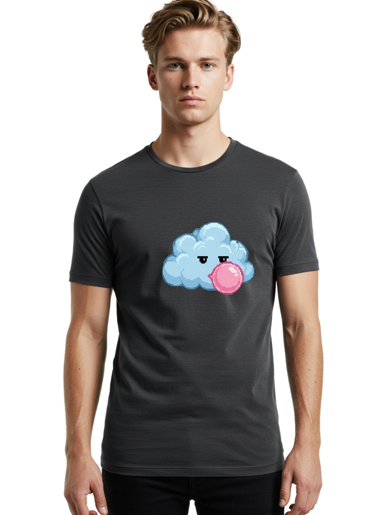 Cloud-Chewing-Pink-Gum Men'S Graphic Tee, 100% Cotton, Comfortable Casual Summer Wear, Machine Washable, Vintage Camera, Old Camera, Antique Camera, Black Camera, Classic Photography, Photography Equipment, Nostalgic Device, Film Camera, Bak268 30