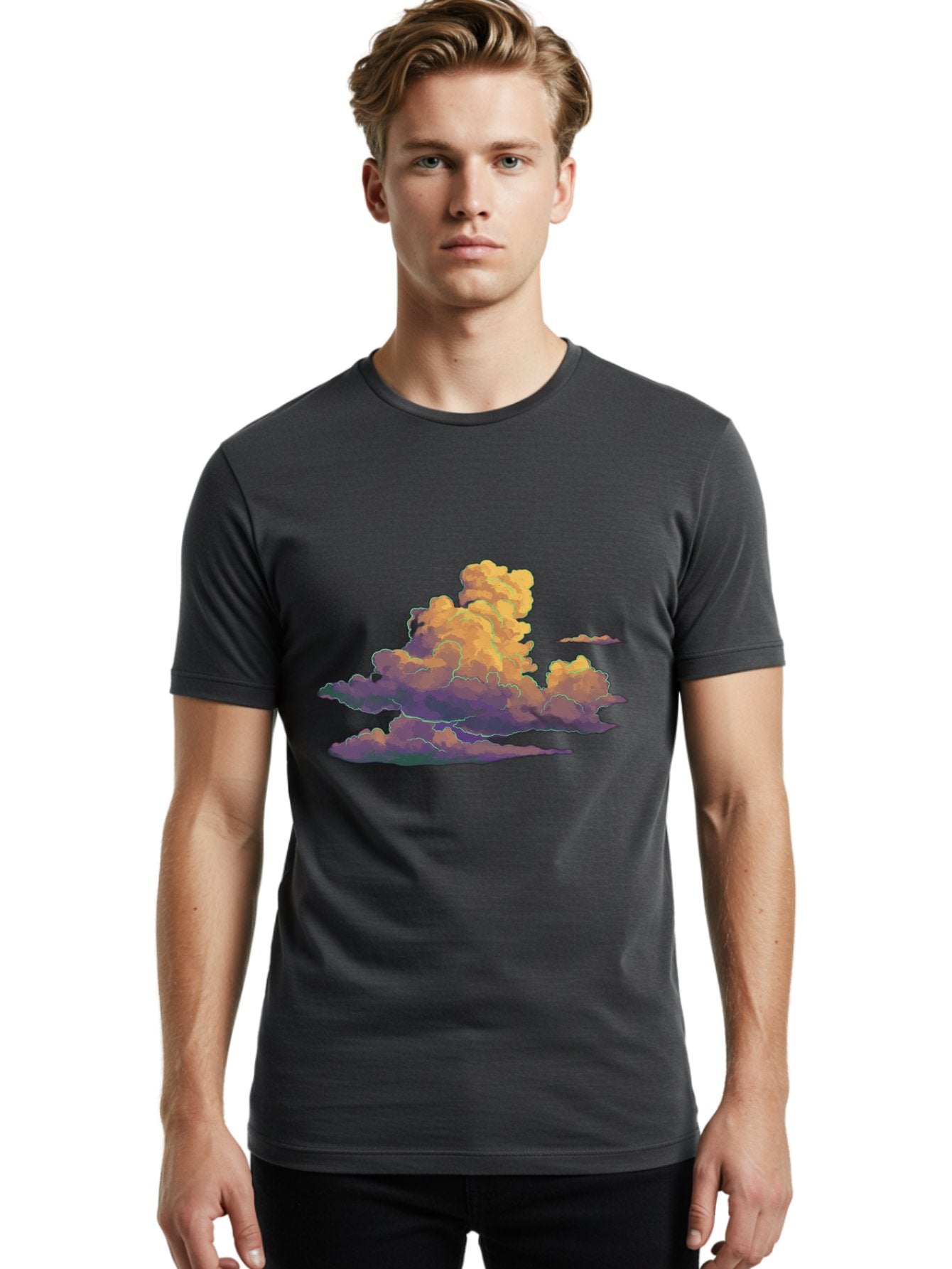 Cloud-Formation Men'S Graphic Tee, 100% Cotton, Comfortable Casual Summer Wear, Machine Washable, Vintage Camera, Old Camera, Antique Camera, Black Camera, Classic Photography, Photography Equipment, Nostalgic Device, Film Camera, Camera Art Bak269 30