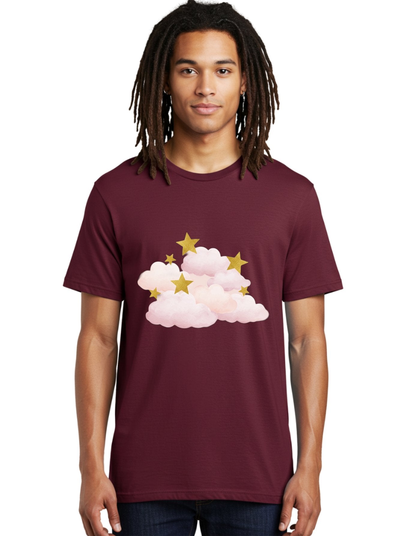Clouds-With-Stars Men'S Graphic Tee, 100% Cotton, Comfortable Casual Summer Wear, Machine Washable, Vintage Camera, Old Camera, Antique Camera, Black Camera, Classic Photography, Photography Equipment, Nostalgic Device, Film Camera, Camera Art Bak271 21