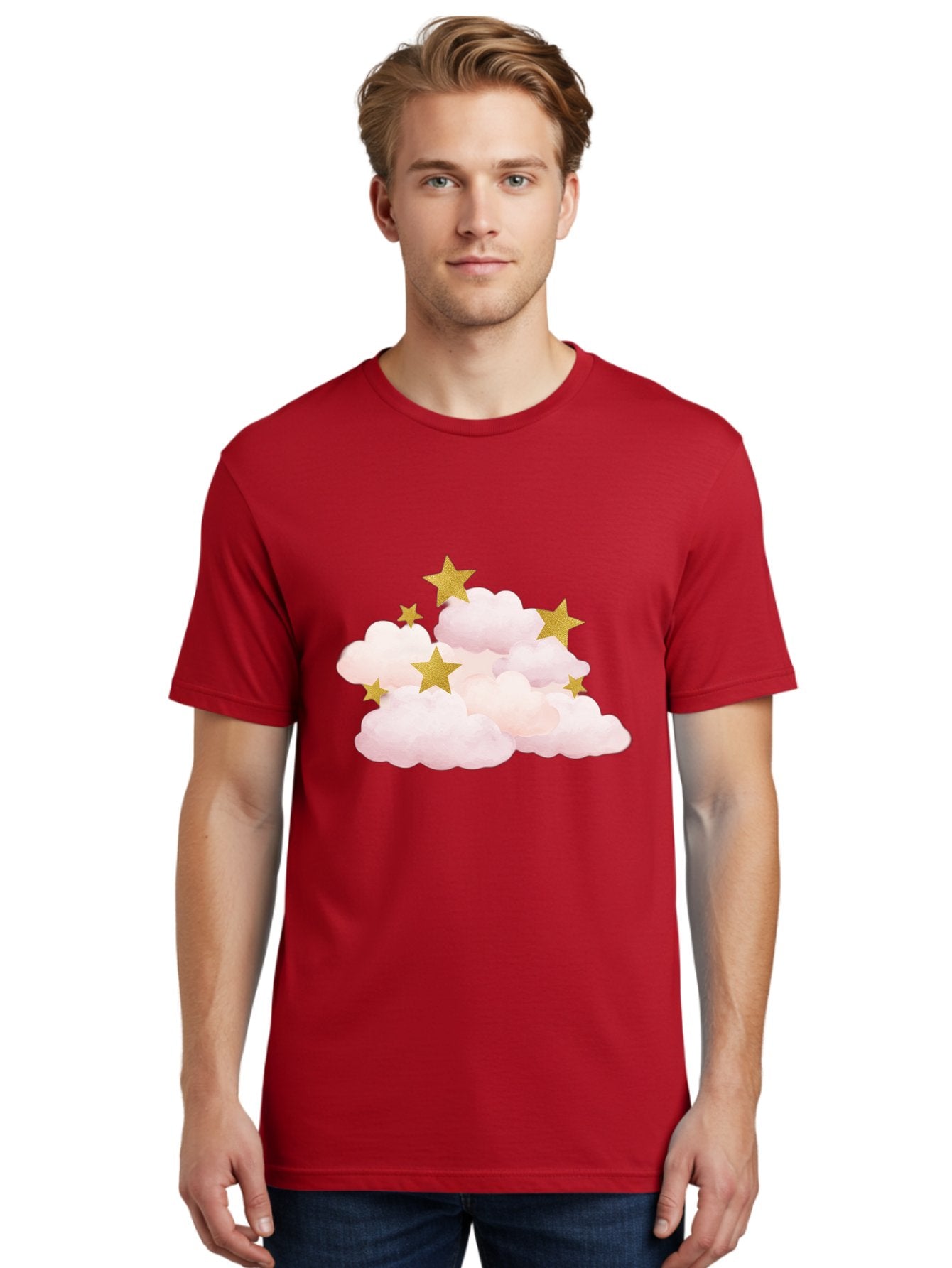 Clouds-With-Stars Men'S Graphic Tee, 100% Cotton, Comfortable Casual Summer Wear, Machine Washable, Vintage Camera, Old Camera, Antique Camera, Black Camera, Classic Photography, Photography Equipment, Nostalgic Device, Film Camera, Camera Art Bak271 30