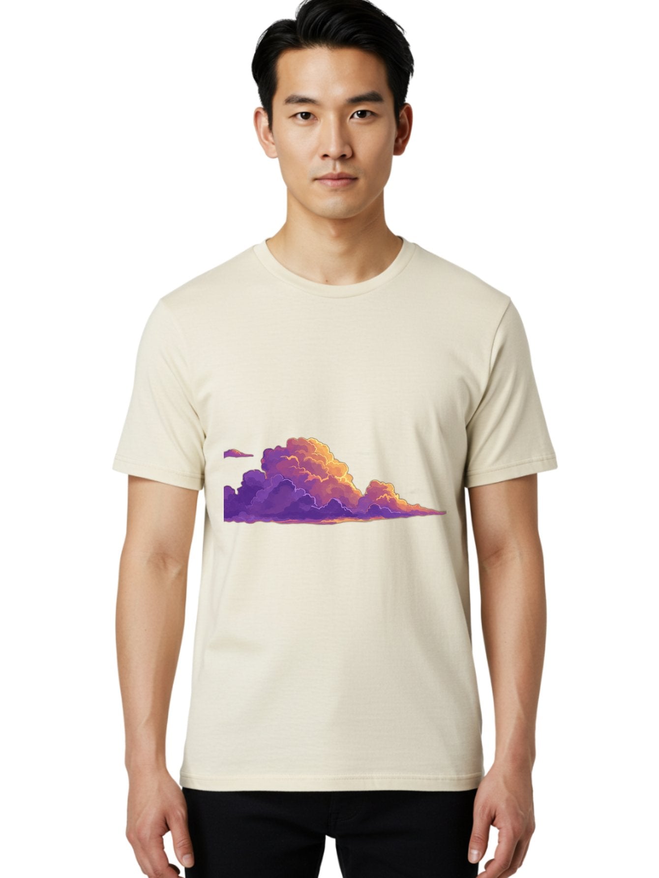 Clouds Men'S Graphic Tee, 100% Cotton, Comfortable Casual Summer Wear, Machine Washable, Vintage Camera, Old Camera, Antique Camera, Black Camera, Classic Photography, Photography Equipment, Nostalgic Device, Film Camera, Camera Art Bak272 16