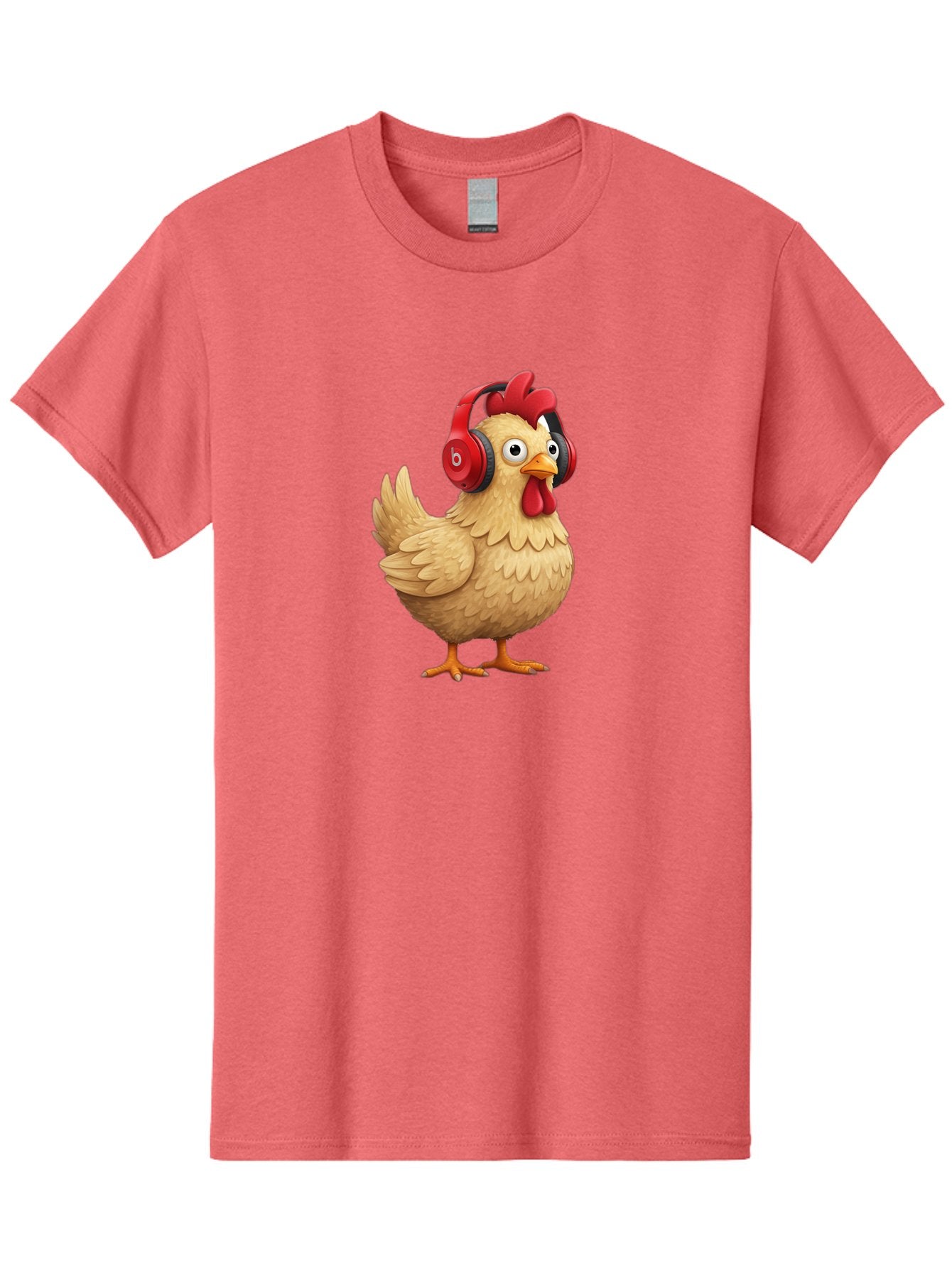 Clucking-Chicken-With-Headphones Men'S Graphic Tee, 100% Cotton, Comfortable Casual Summer Wear, Machine Washable, Vintage Camera, Old Camera, Antique Camera, Black Camera, Classic Photography, Photography Equipment, Nostalgic Device, Bak274