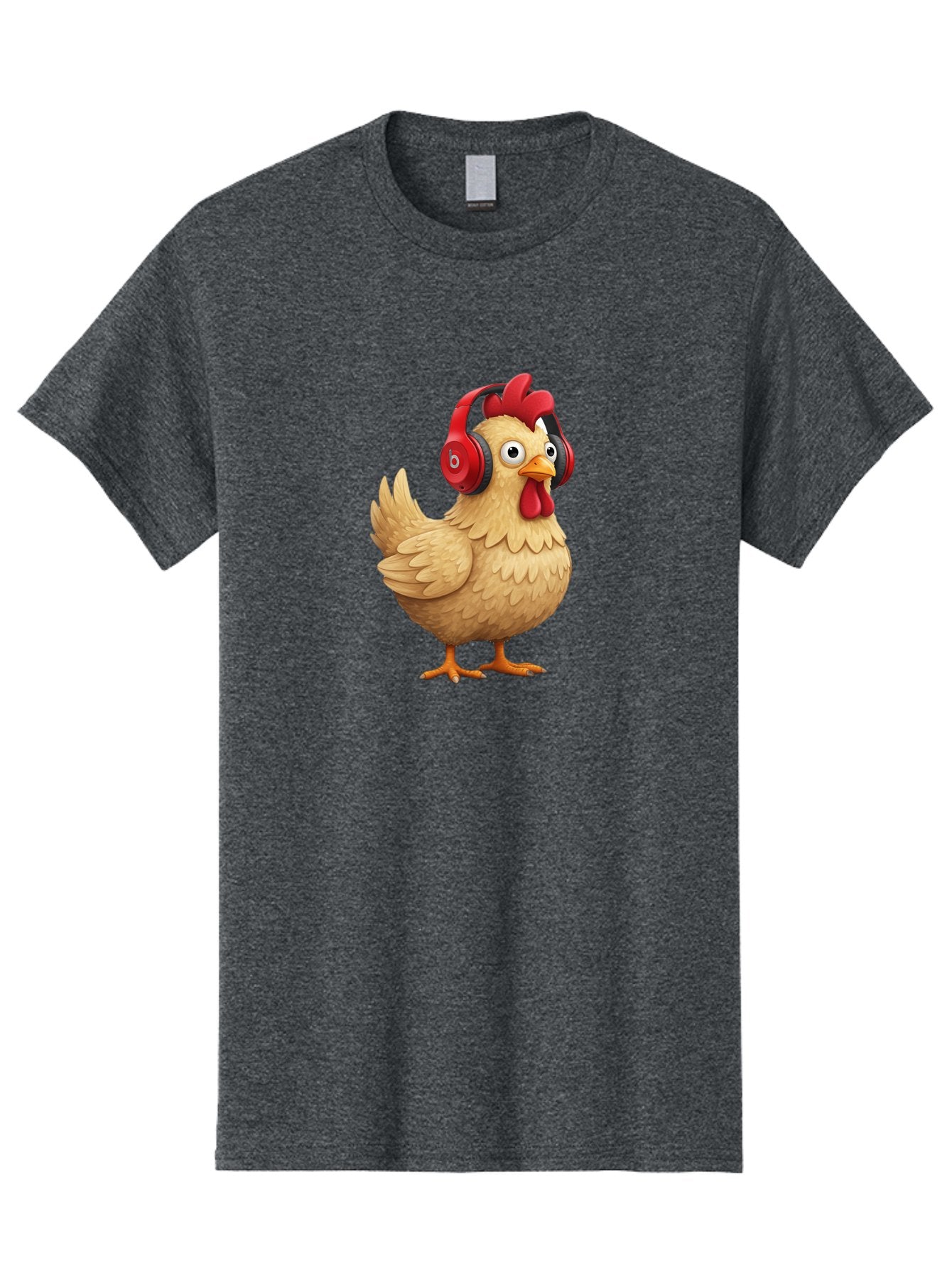 Clucking-Chicken-With-Headphones Men'S Graphic Tee, 100% Cotton, Comfortable Casual Summer Wear, Machine Washable, Vintage Camera, Old Camera, Antique Camera, Black Camera, Classic Photography, Photography Equipment, Nostalgic Device, Bak274 9