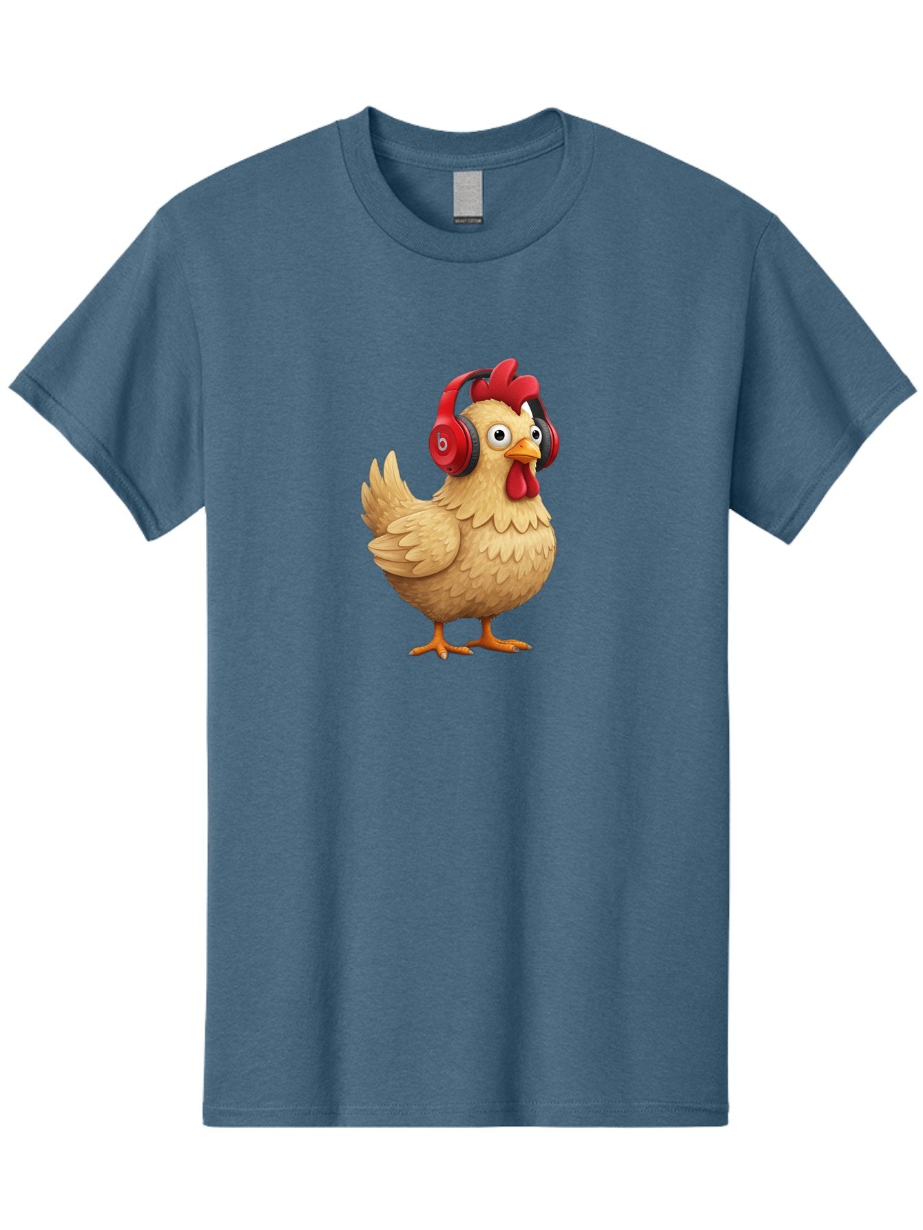Clucking-Chicken-With-Headphones Men'S Graphic Tee, 100% Cotton, Comfortable Casual Summer Wear, Machine Washable, Vintage Camera, Old Camera, Antique Camera, Black Camera, Classic Photography, Photography Equipment, Nostalgic Device, Bak274 13