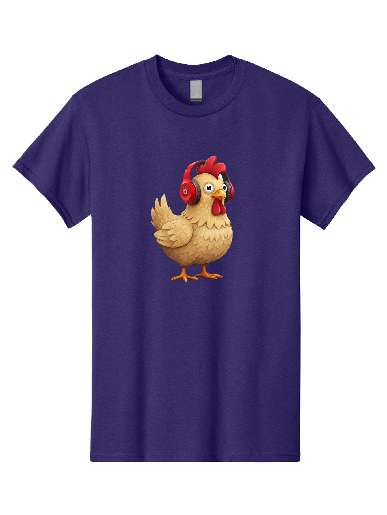 Clucking-Chicken-With-Headphones Men'S Graphic Tee, 100% Cotton, Comfortable Casual Summer Wear, Machine Washable, Vintage Camera, Old Camera, Antique Camera, Black Camera, Classic Photography, Photography Equipment, Nostalgic Device, Bak274 12