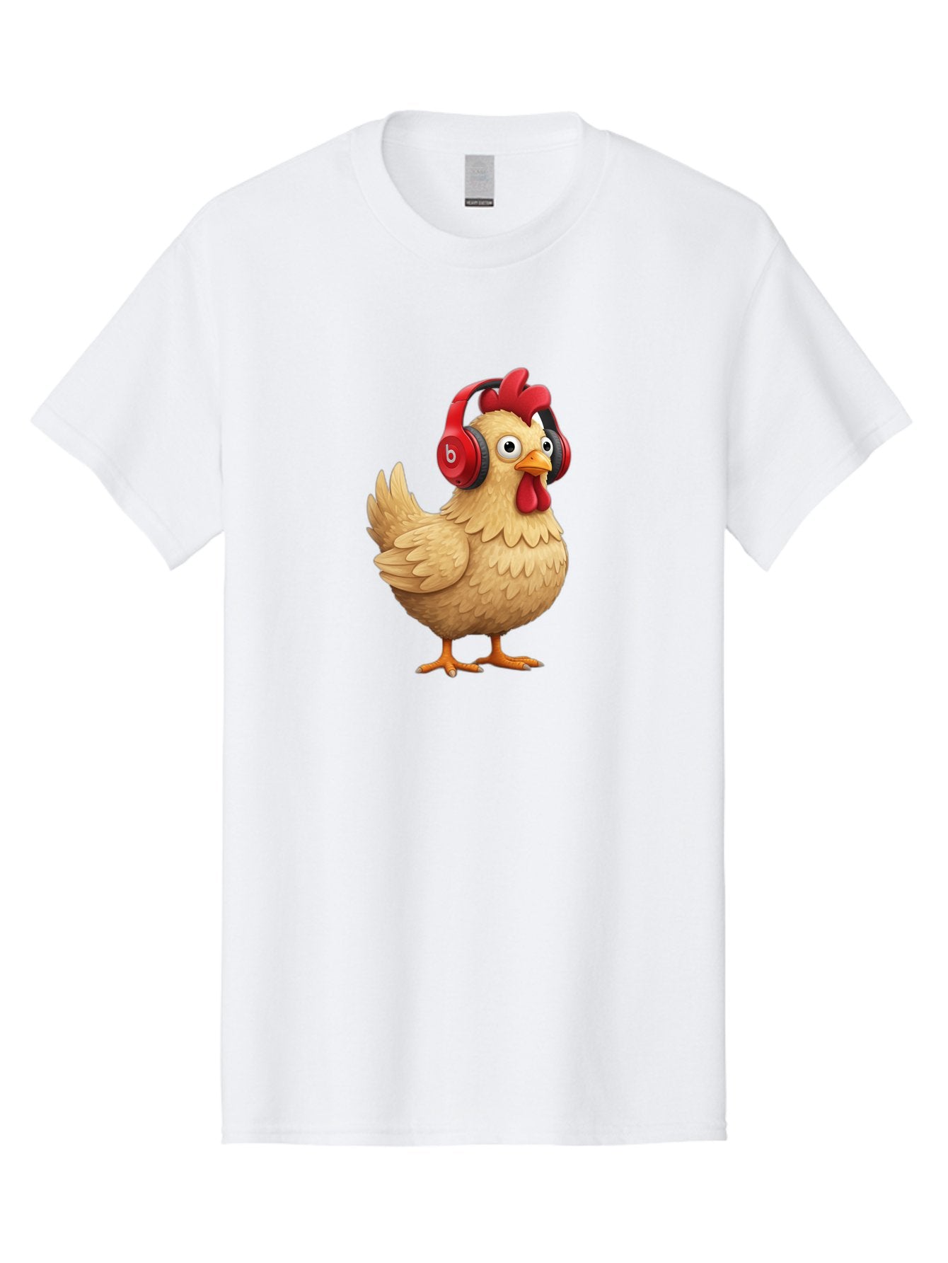 Clucking-Chicken-With-Headphones Men'S Graphic Tee, 100% Cotton, Comfortable Casual Summer Wear, Machine Washable, Vintage Camera, Old Camera, Antique Camera, Black Camera, Classic Photography, Photography Equipment, Nostalgic Device, Bak274 11