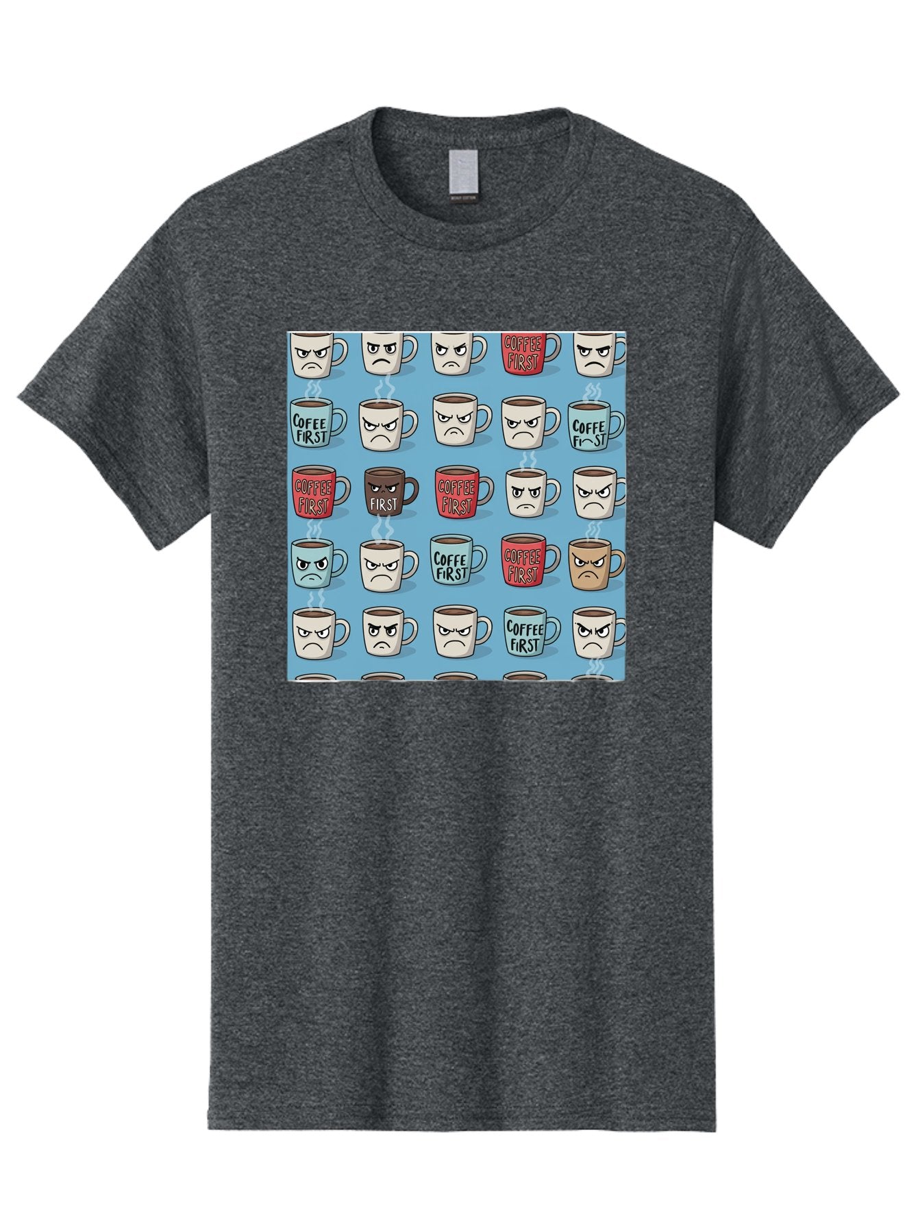 Coffee-First-1 Men'S Graphic Tee, 100% Cotton, Comfortable Casual Summer Wear, Machine Washable, Vintage Camera, Old Camera, Antique Camera, Black Camera, Classic Photography, Photography Equipment, Nostalgic Device, Film Camera, Camera Art Bak279 11