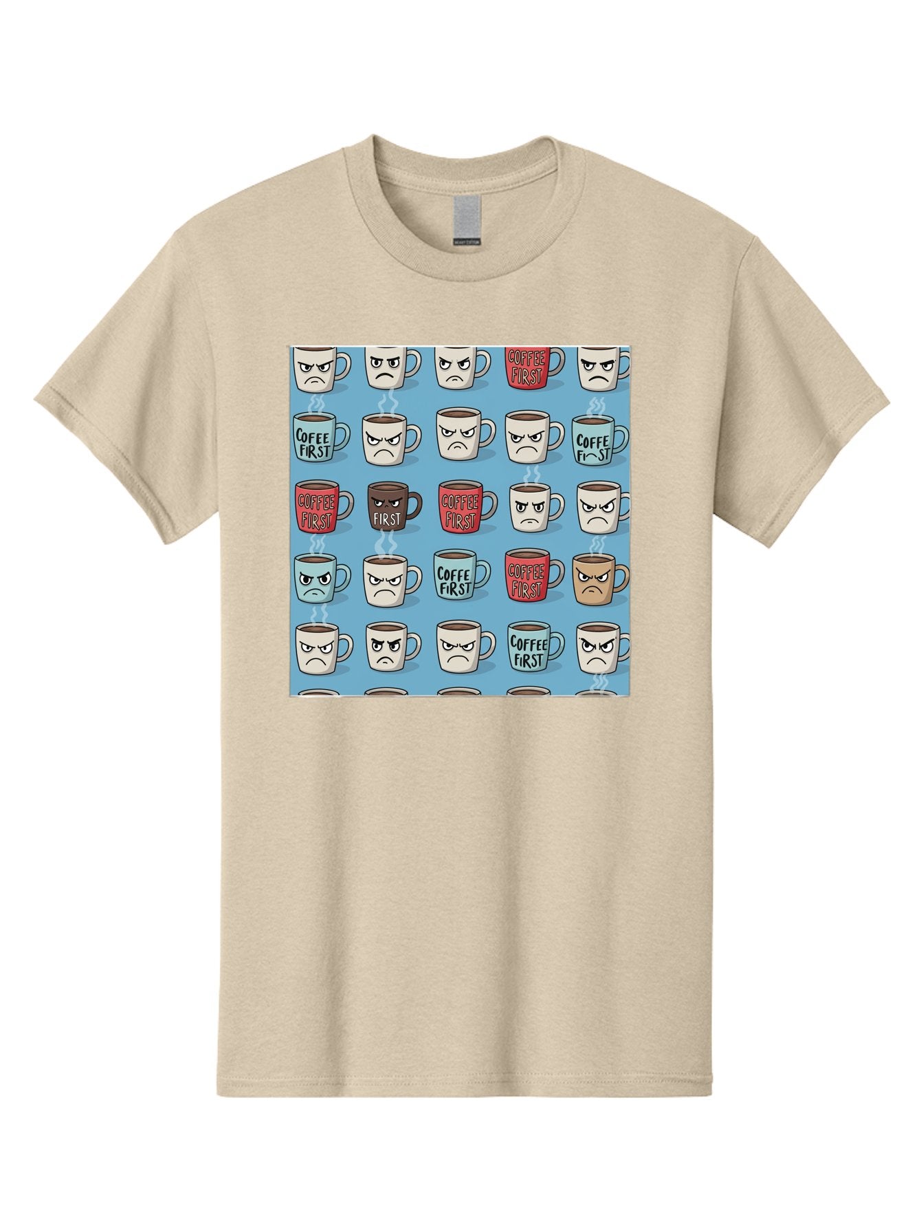 Coffee-First-1 Men'S Graphic Tee, 100% Cotton, Comfortable Casual Summer Wear, Machine Washable, Vintage Camera, Old Camera, Antique Camera, Black Camera, Classic Photography, Photography Equipment, Nostalgic Device, Film Camera, Camera Art Bak279 5