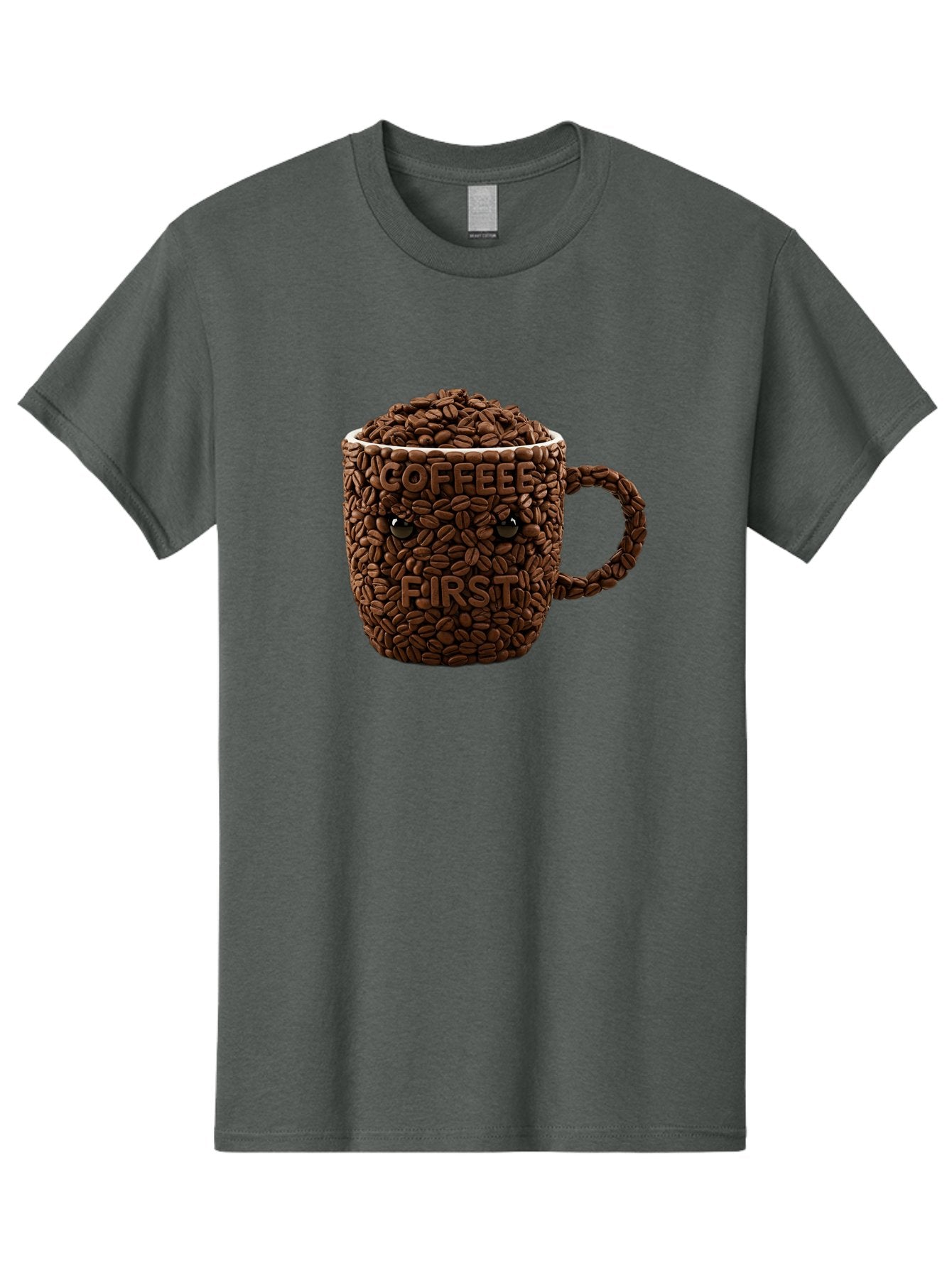 Coffee-First-2 Men'S Graphic Tee, 100% Cotton, Comfortable Casual Summer Wear, Machine Washable, Vintage Camera, Old Camera, Antique Camera, Black Camera, Classic Photography, Photography Equipment, Nostalgic Device, Film Camera, Camera Art Bak280 15