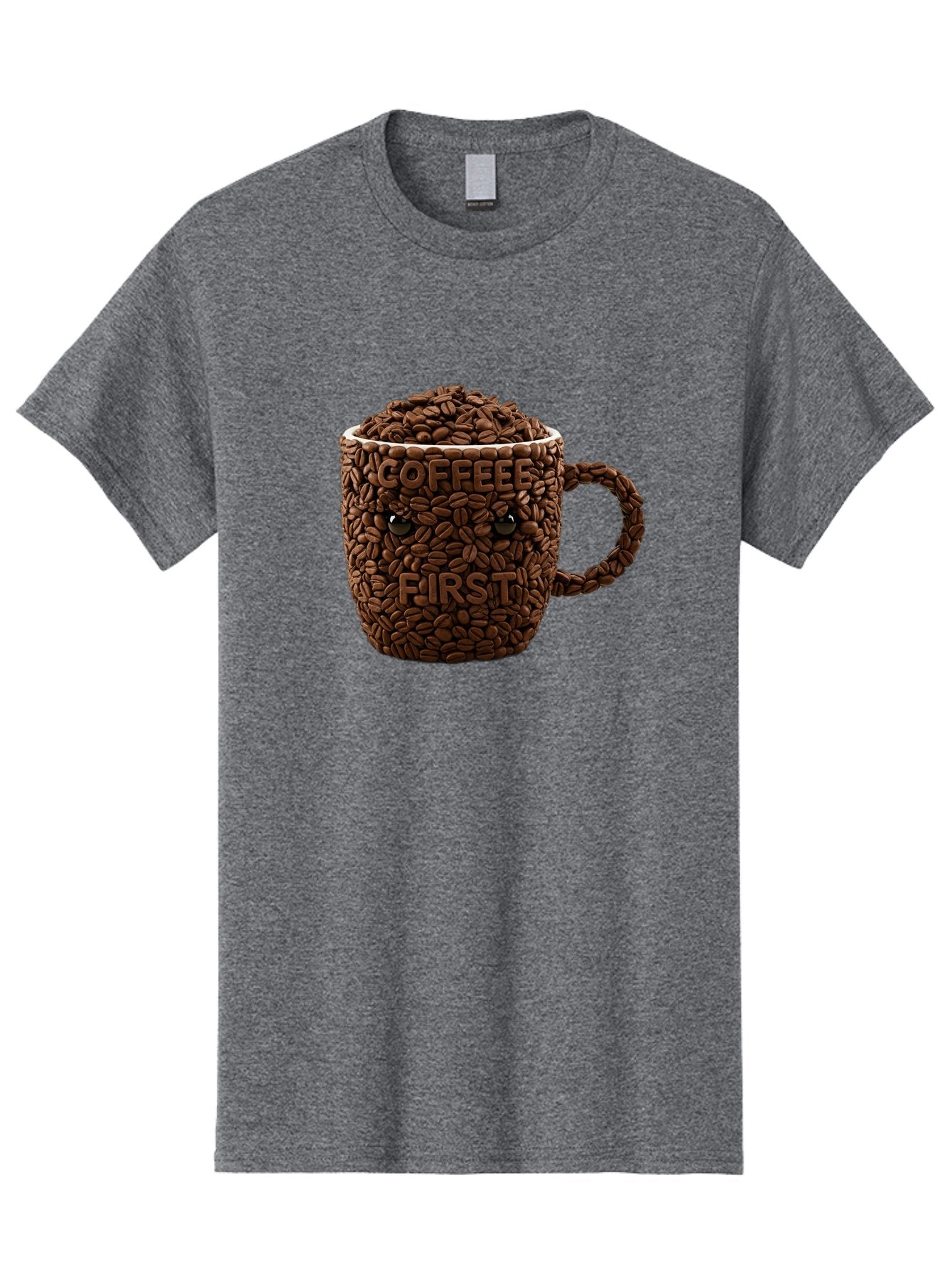 Coffee-First-2 Men'S Graphic Tee, 100% Cotton, Comfortable Casual Summer Wear, Machine Washable, Vintage Camera, Old Camera, Antique Camera, Black Camera, Classic Photography, Photography Equipment, Nostalgic Device, Film Camera, Camera Art Bak280 8