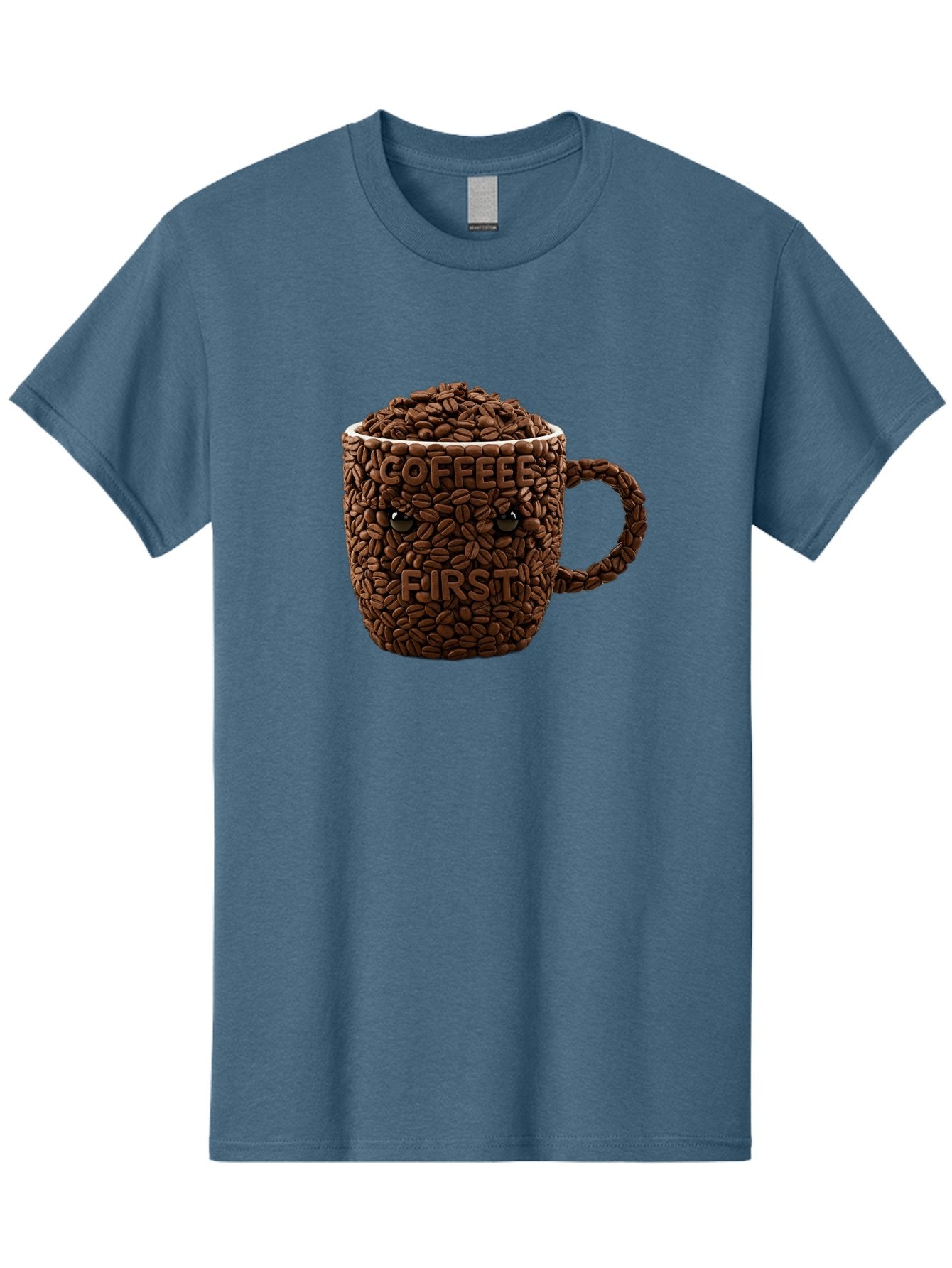 Coffee-First-2 Men'S Graphic Tee, 100% Cotton, Comfortable Casual Summer Wear, Machine Washable, Vintage Camera, Old Camera, Antique Camera, Black Camera, Classic Photography, Photography Equipment, Nostalgic Device, Film Camera, Camera Art Bak280 5