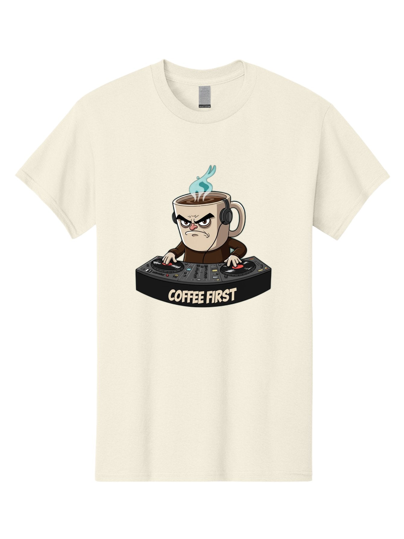 Coffee-First-3 Men'S Graphic Tee, 100% Cotton, Comfortable Casual Summer Wear, Machine Washable, Vintage Camera, Old Camera, Antique Camera, Black Camera, Classic Photography, Photography Equipment, Nostalgic Device, Film Camera, Camera Art Bak281 5