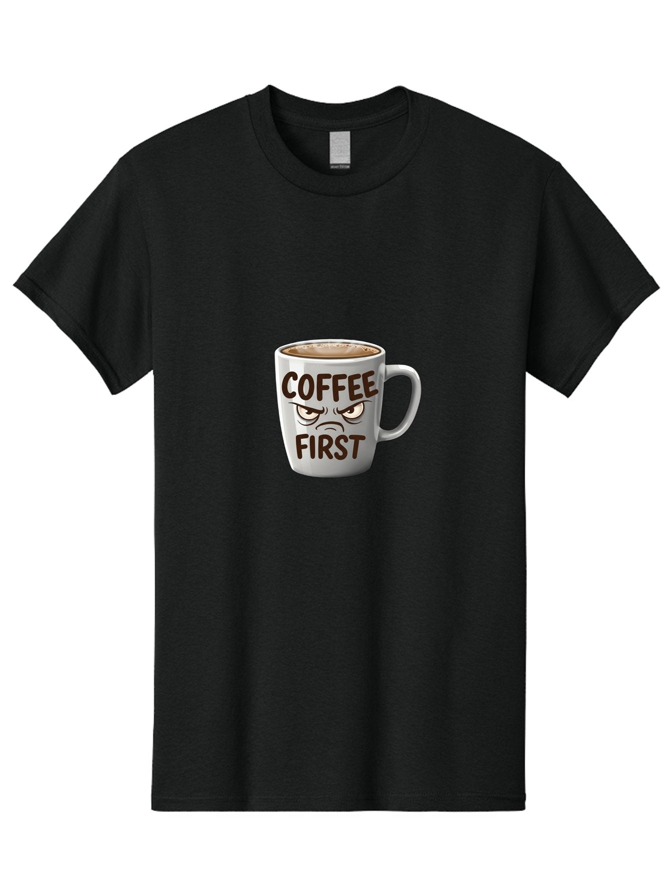 Coffee-First Men'S Graphic Tee, 100% Cotton, Comfortable Casual Summer Wear, Machine Washable, Vintage Camera, Old Camera, Antique Camera, Black Camera, Classic Photography, Photography Equipment, Nostalgic Device, Film Camera, Camera Art Bak283 15