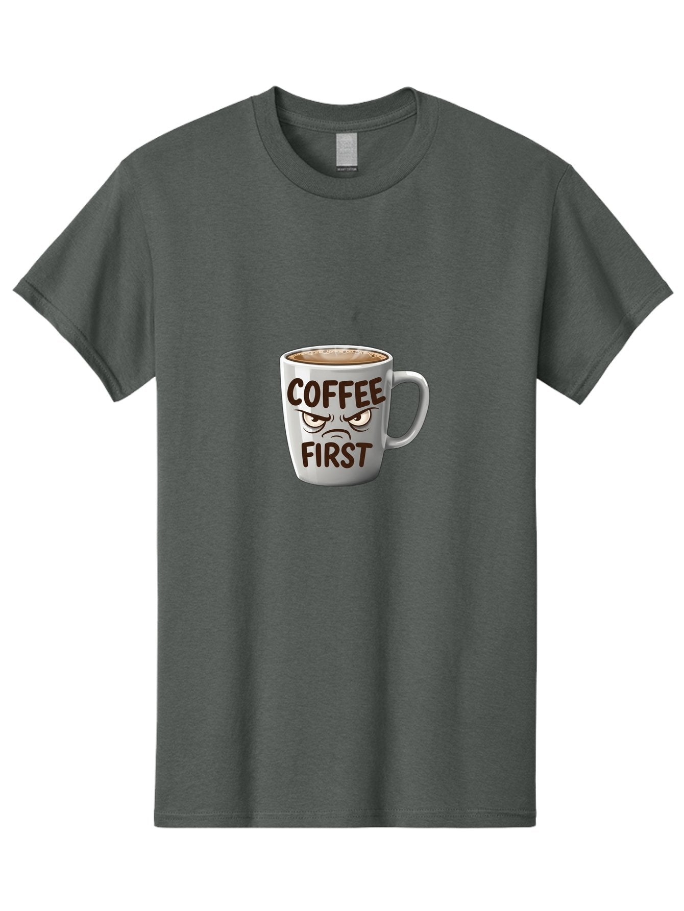 Coffee-First Men'S Graphic Tee, 100% Cotton, Comfortable Casual Summer Wear, Machine Washable, Vintage Camera, Old Camera, Antique Camera, Black Camera, Classic Photography, Photography Equipment, Nostalgic Device, Film Camera, Camera Art Bak283