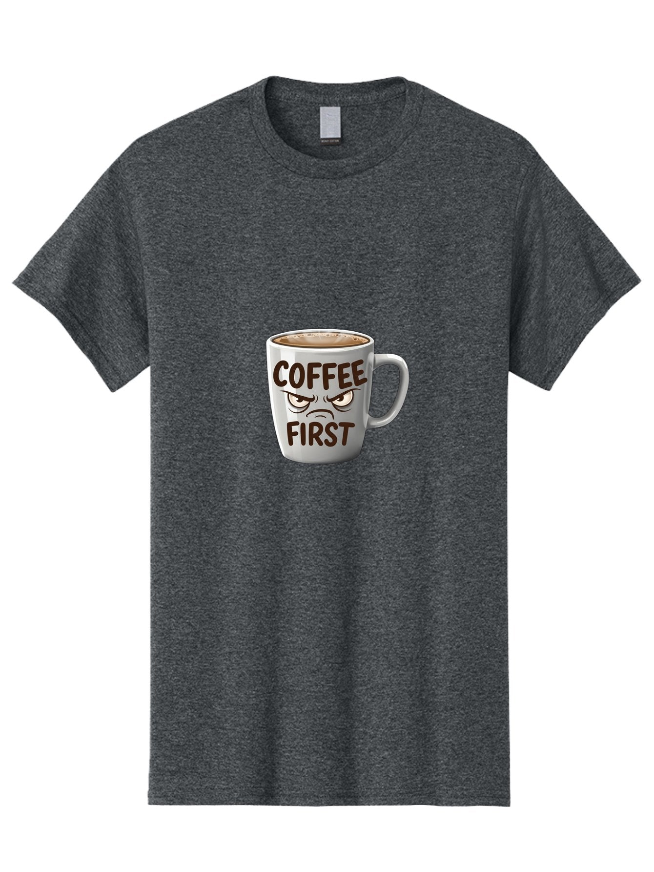 Coffee-First Men'S Graphic Tee, 100% Cotton, Comfortable Casual Summer Wear, Machine Washable, Vintage Camera, Old Camera, Antique Camera, Black Camera, Classic Photography, Photography Equipment, Nostalgic Device, Film Camera, Camera Art Bak283 4