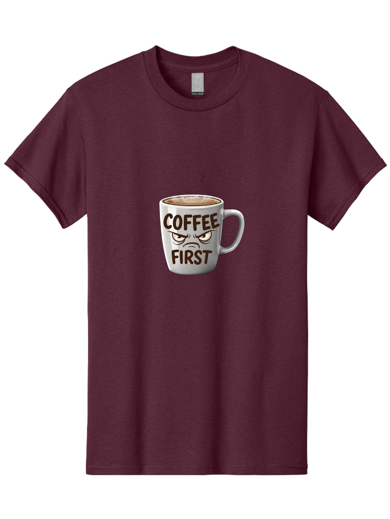 Coffee-First Men'S Graphic Tee, 100% Cotton, Comfortable Casual Summer Wear, Machine Washable, Vintage Camera, Old Camera, Antique Camera, Black Camera, Classic Photography, Photography Equipment, Nostalgic Device, Film Camera, Camera Art Bak283 5