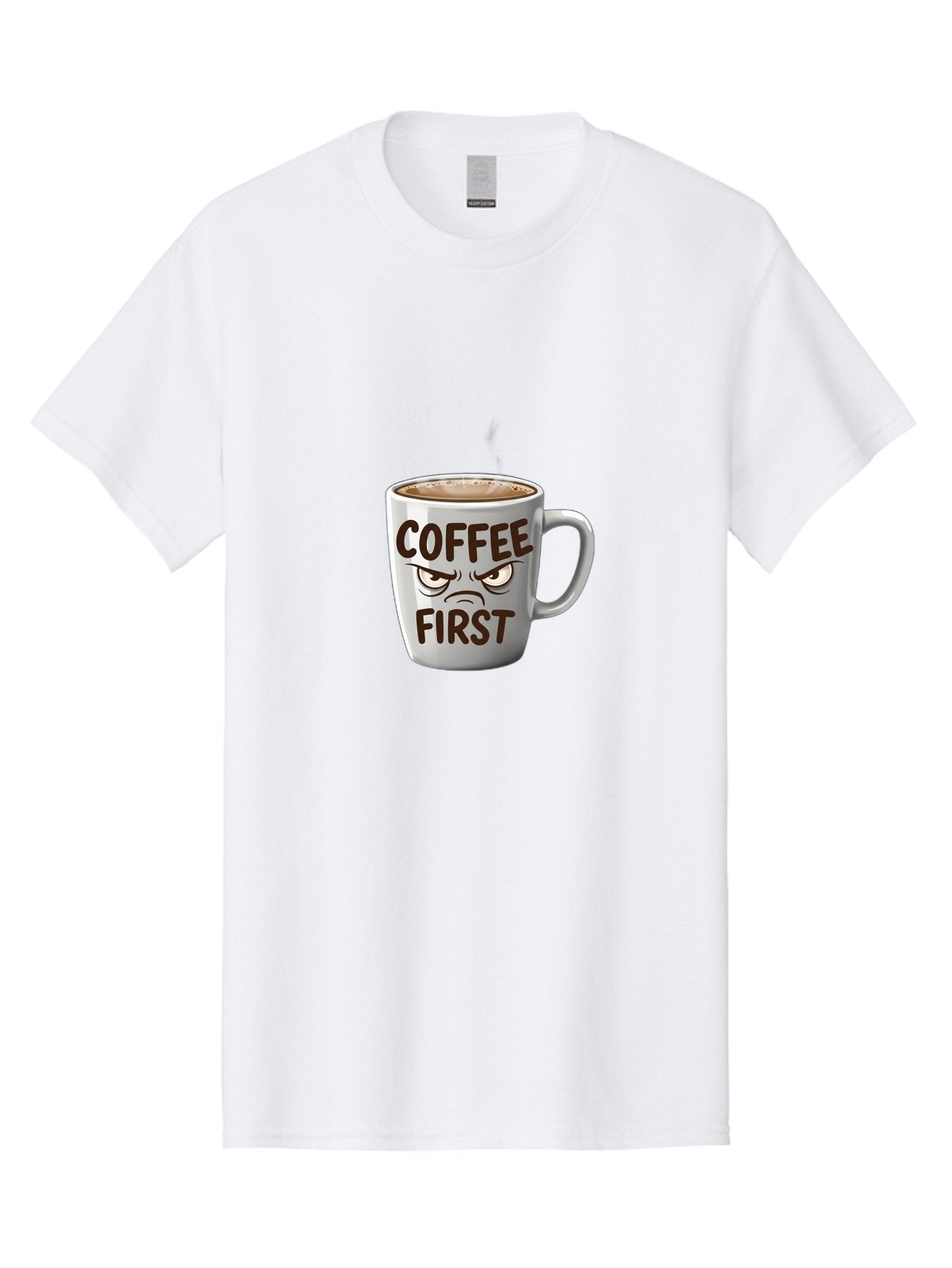 Coffee-First Men'S Graphic Tee, 100% Cotton, Comfortable Casual Summer Wear, Machine Washable, Vintage Camera, Old Camera, Antique Camera, Black Camera, Classic Photography, Photography Equipment, Nostalgic Device, Film Camera, Camera Art Bak283
