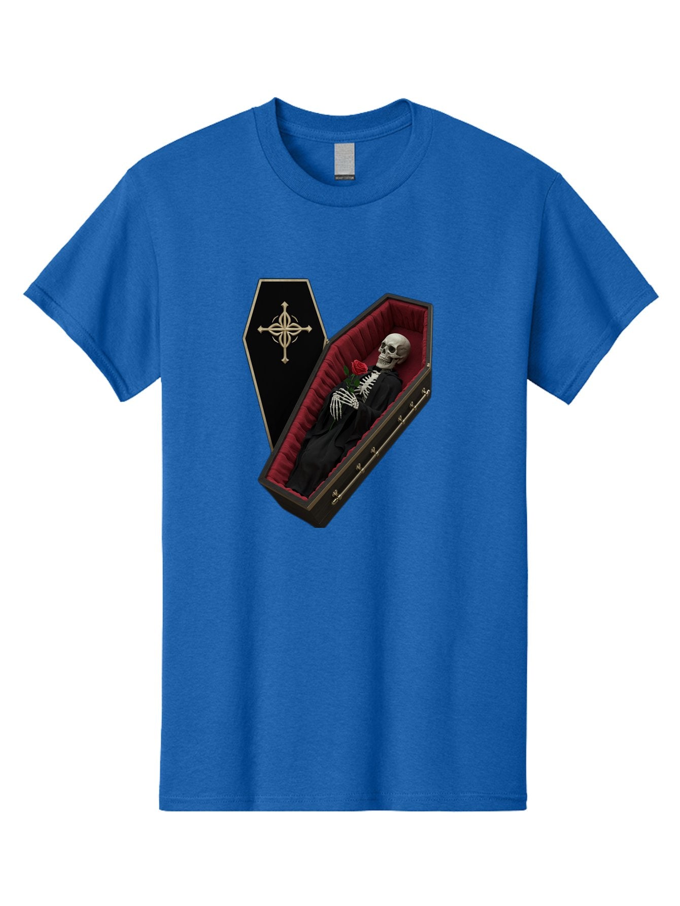 Coffin-Skeleton Men'S Graphic Tee, 100% Cotton, Comfortable Casual Summer Wear, Machine Washable, Vintage Camera, Old Camera, Antique Camera, Black Camera, Classic Photography, Photography Equipment, Nostalgic Device, Film Camera, Camera Art Bak285 4