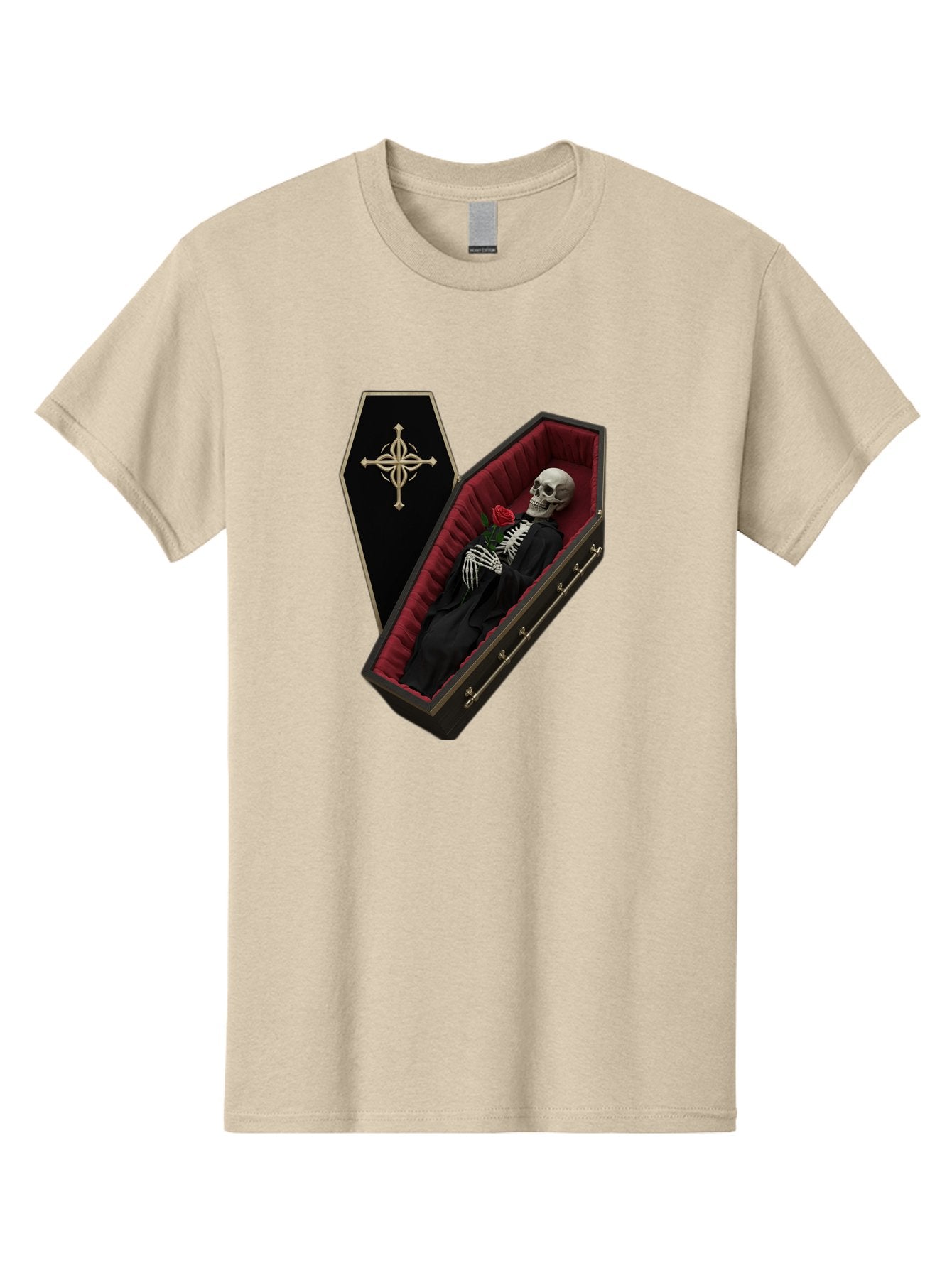 Coffin-Skeleton Men'S Graphic Tee, 100% Cotton, Comfortable Casual Summer Wear, Machine Washable, Vintage Camera, Old Camera, Antique Camera, Black Camera, Classic Photography, Photography Equipment, Nostalgic Device, Film Camera, Camera Art Bak285 15